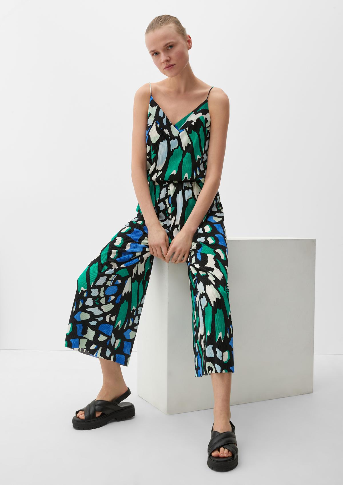 Regular fit: Culottes with an all-over print