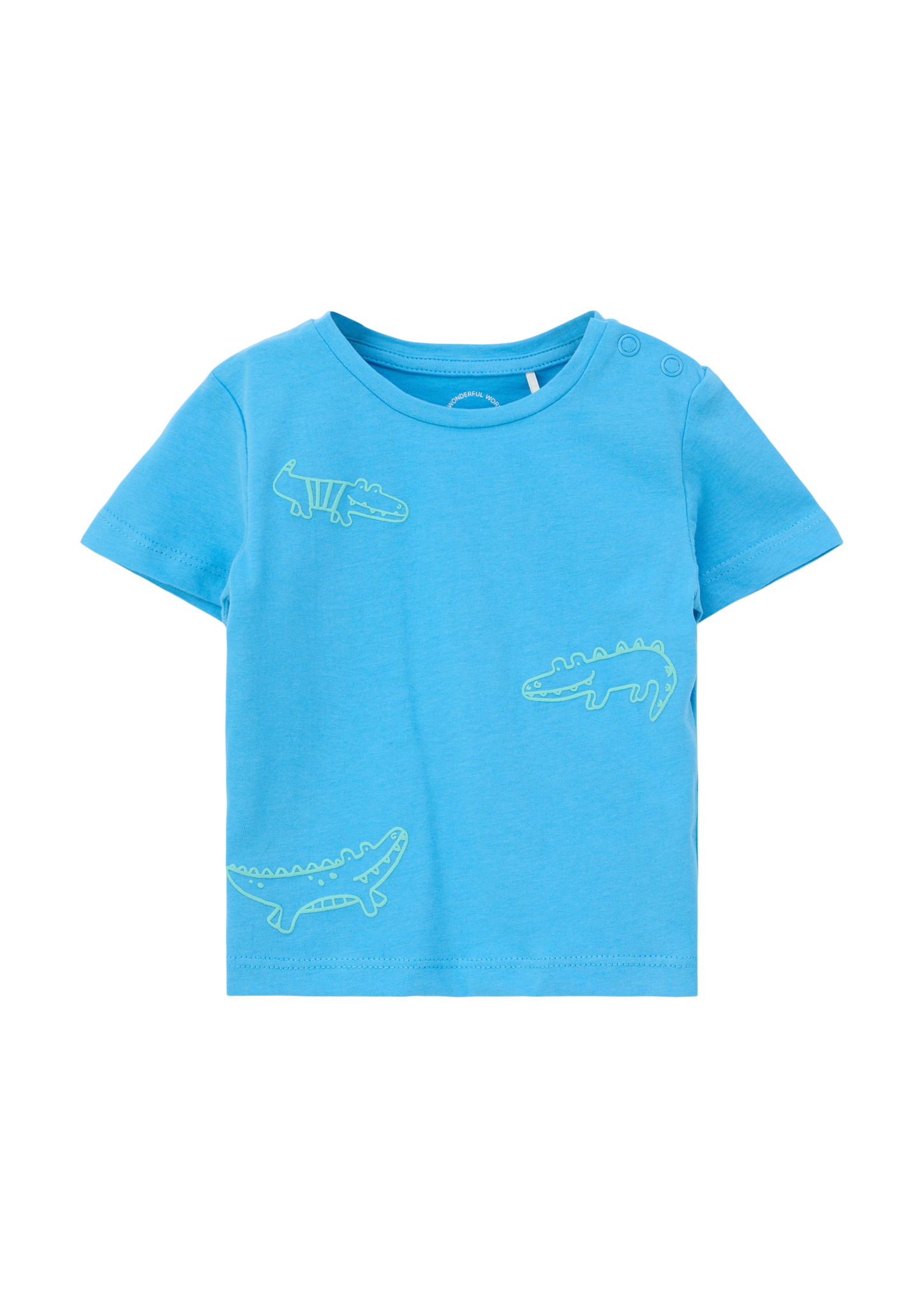 s.Oliver - T-Shirt mit Print, Babys, türkis