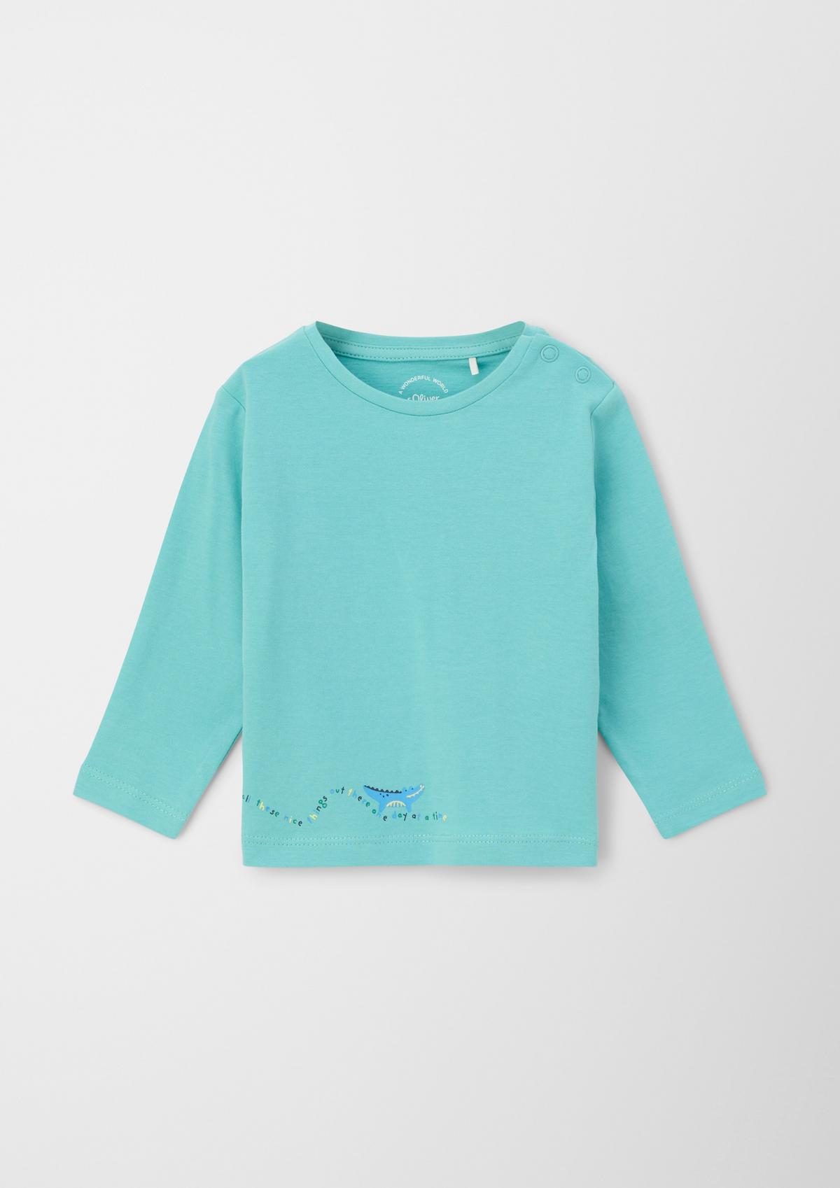 s.Oliver Cotton T-shirt with print detail