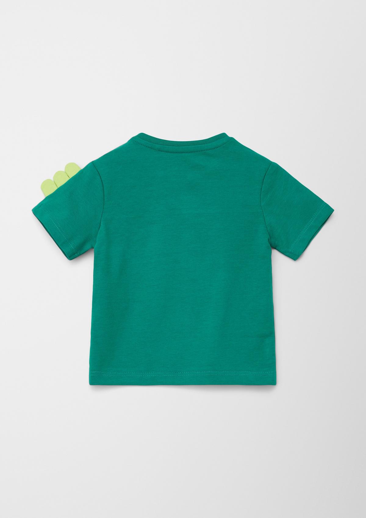 s.Oliver T-shirt with a zigzag appliqué