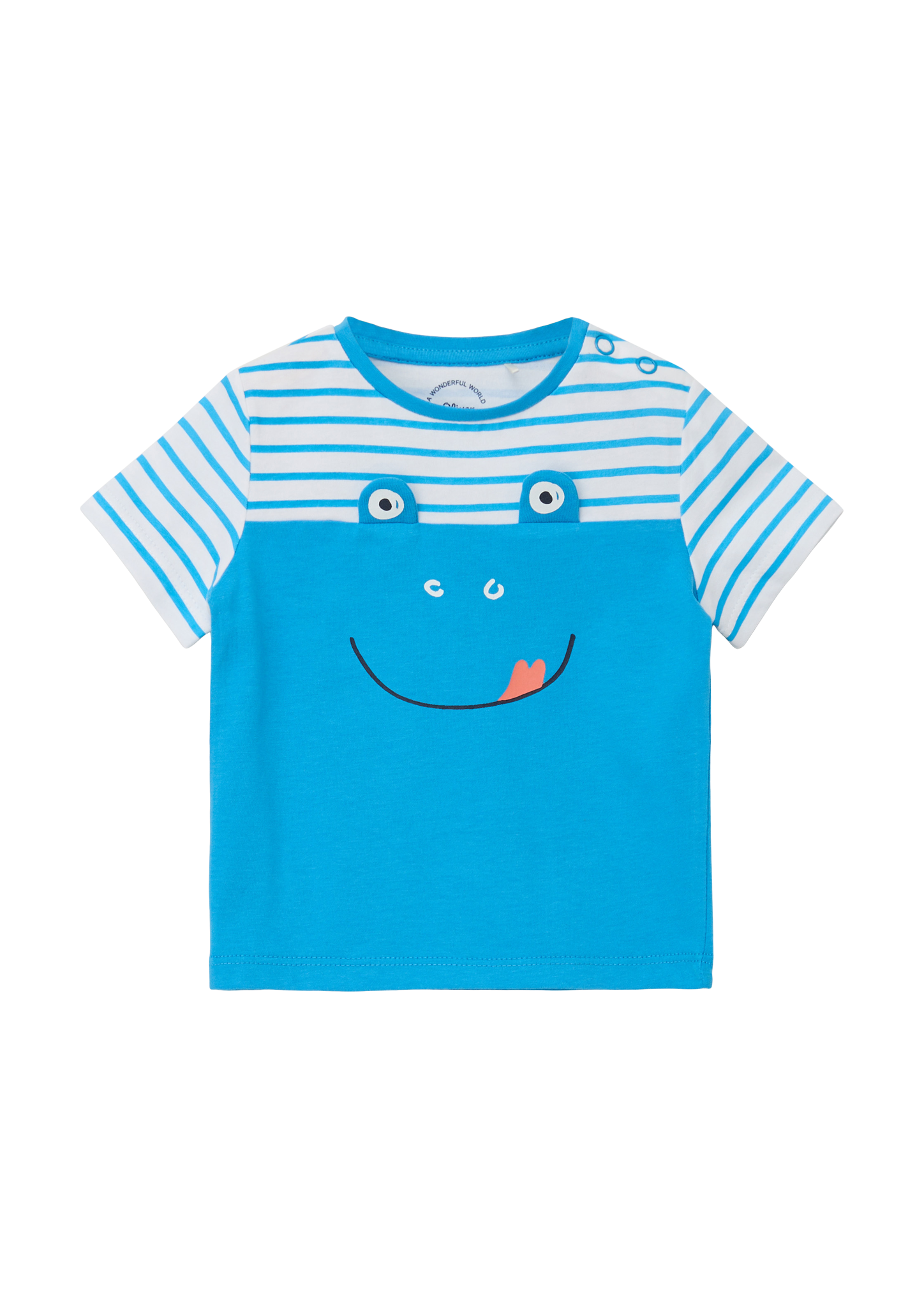 s.Oliver - Baumwollshirt mit Frosch-Artwork, Babys, türkis