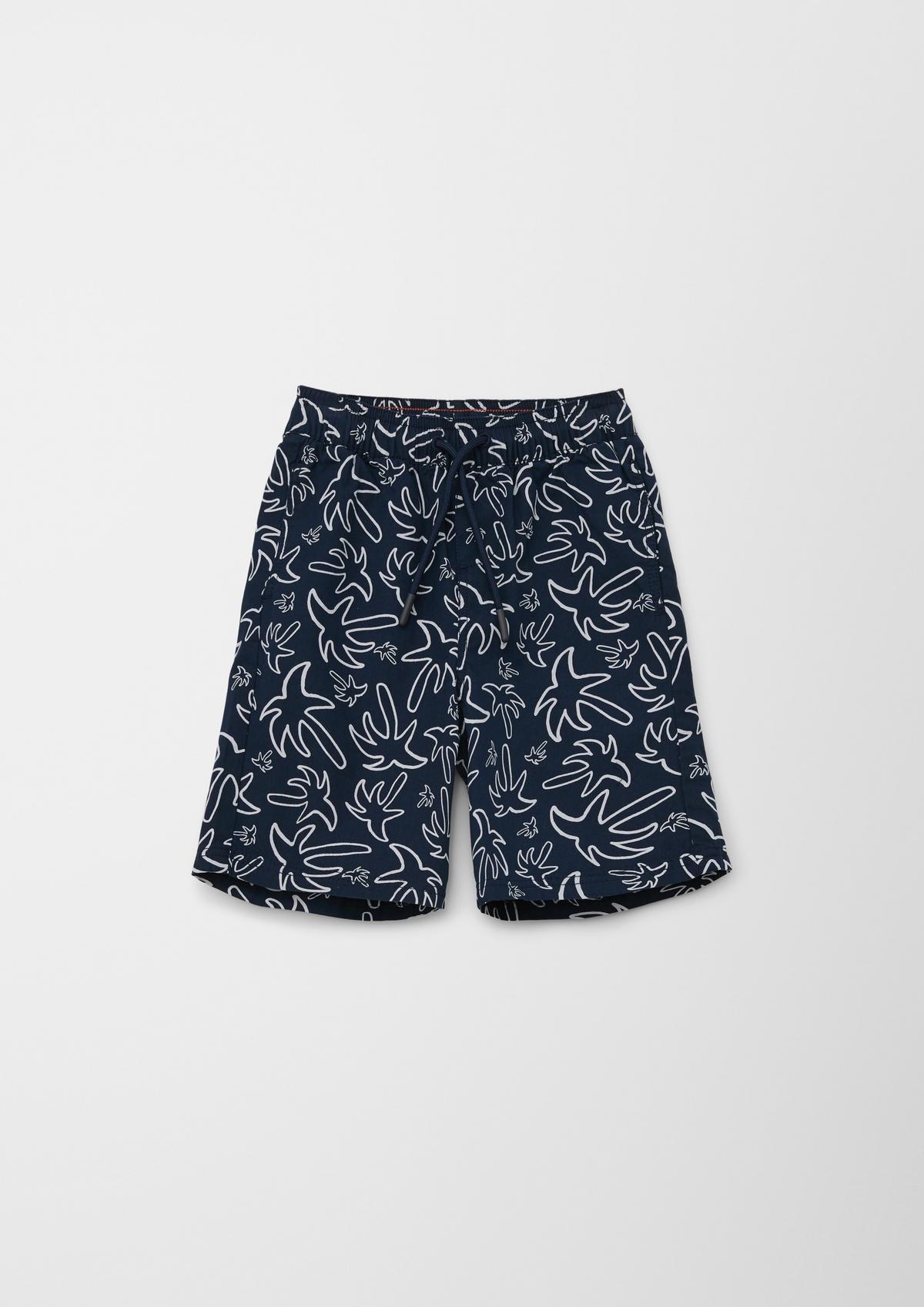 s.Oliver Regular fit: Bermudas with an all-over print