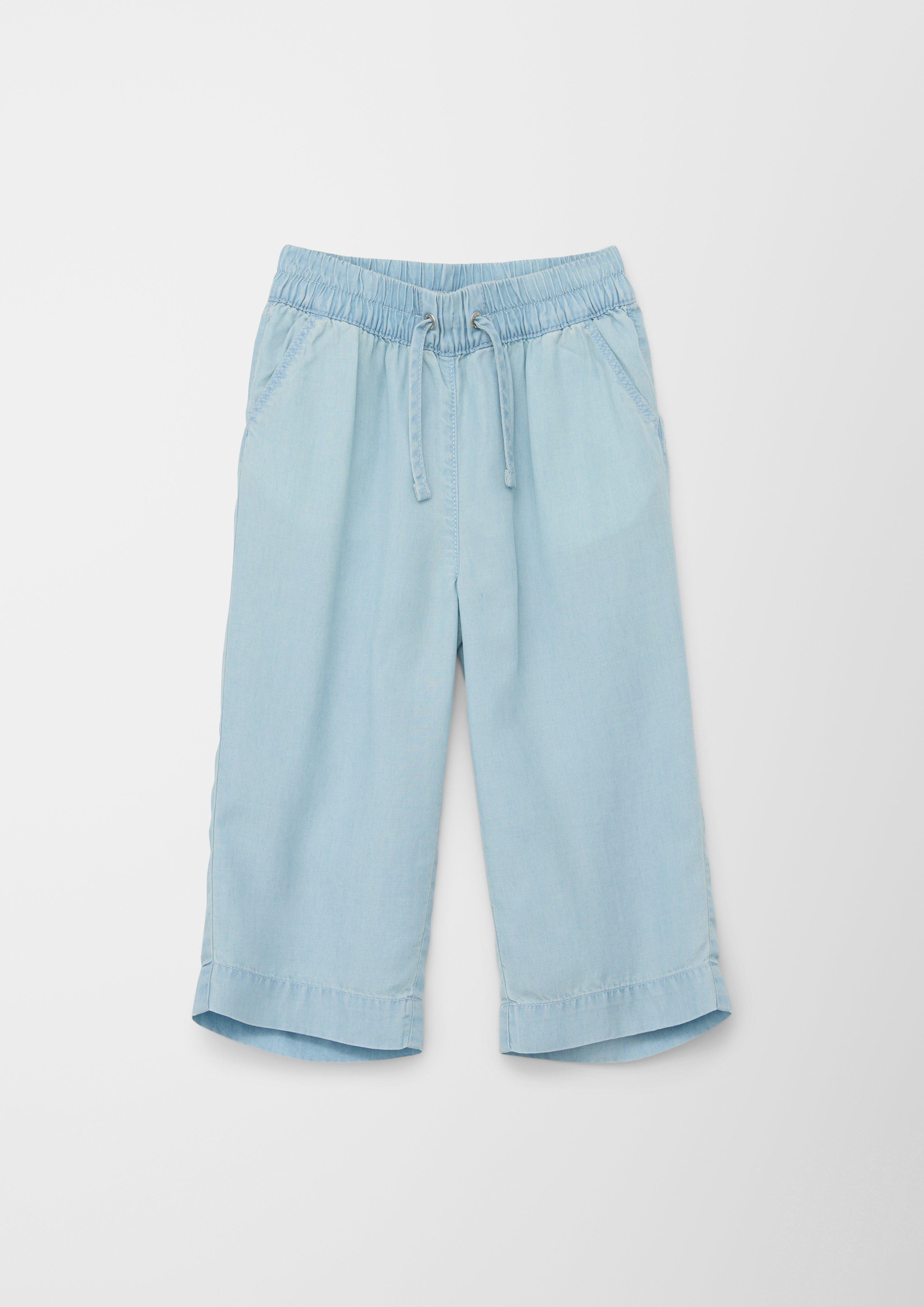 S.Oliver Mädchen Jeans – Mit Elastikbund, Weitenregulierung Und Stickerei, Regular Fit, Bequem Und Stylisch