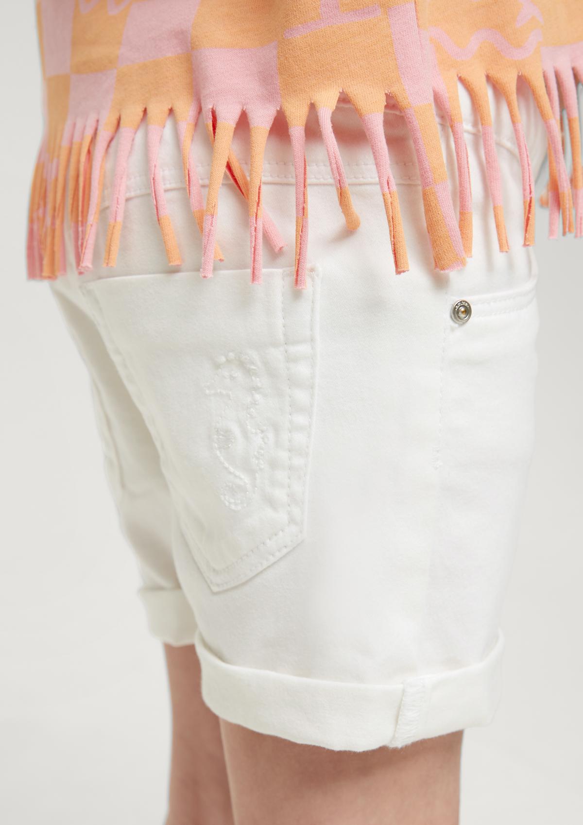 s.Oliver Regular: cotton blend shorts