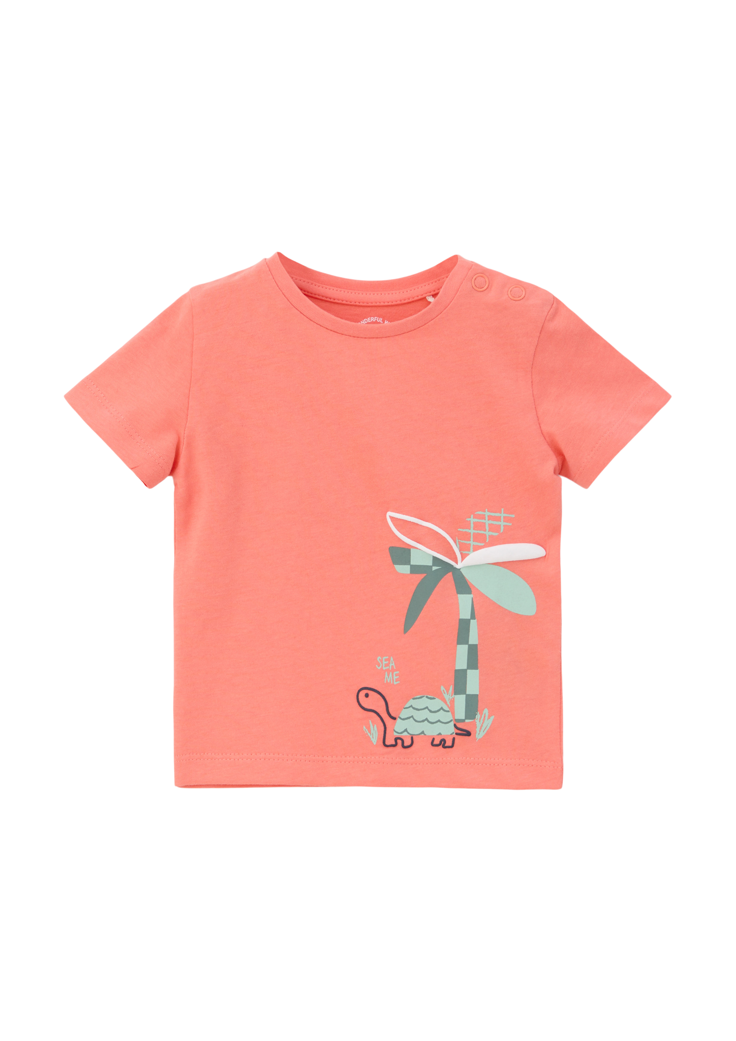 s.Oliver - T-Shirt aus reiner Baumwolle, Babys, Orange