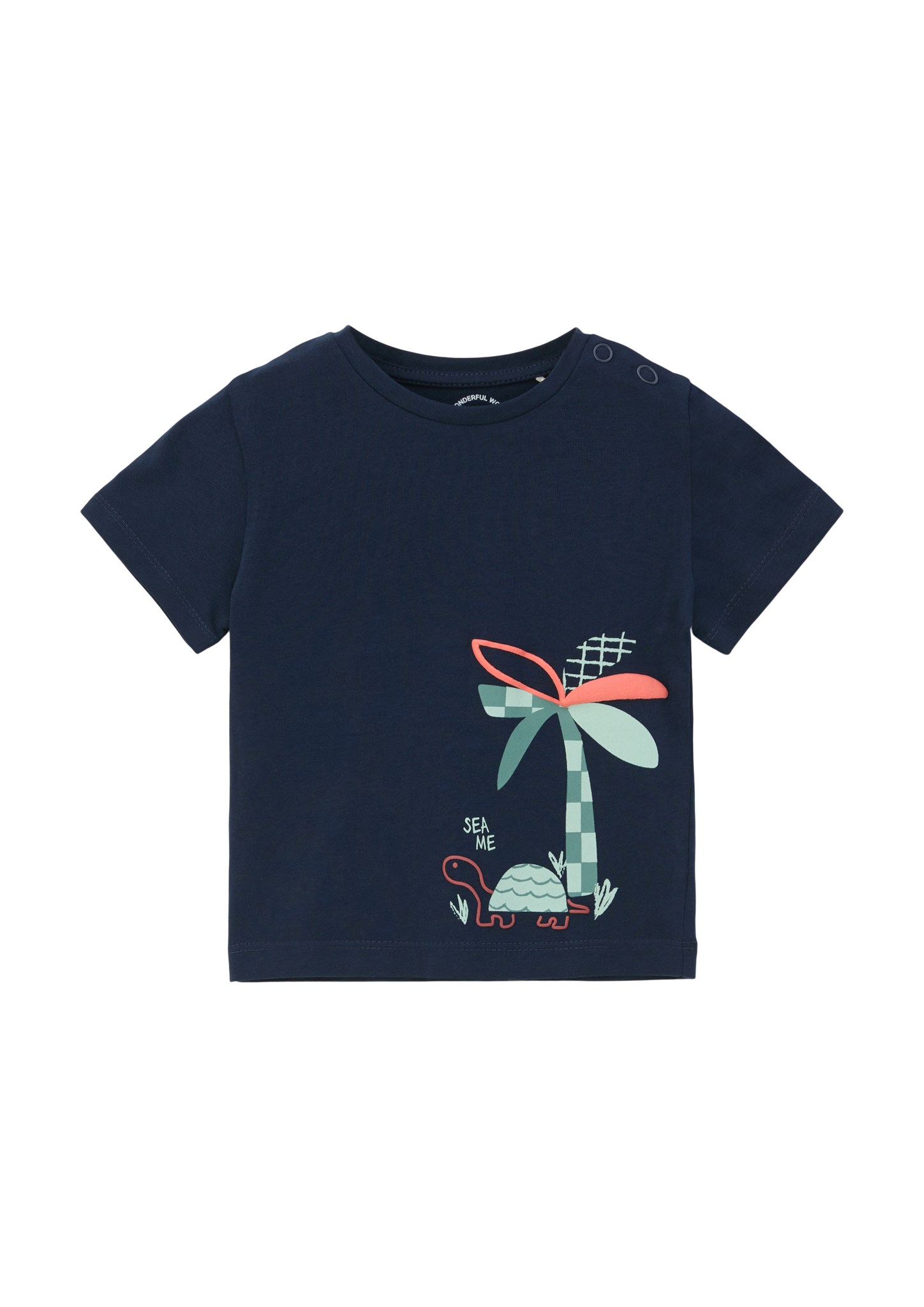 s.Oliver - T-Shirt aus reiner Baumwolle, Babys, blau