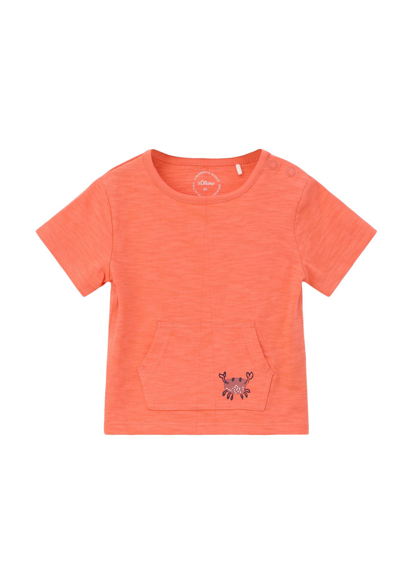 s.Oliver - T-Shirt aus Baumwolljersey, Babys, Orange