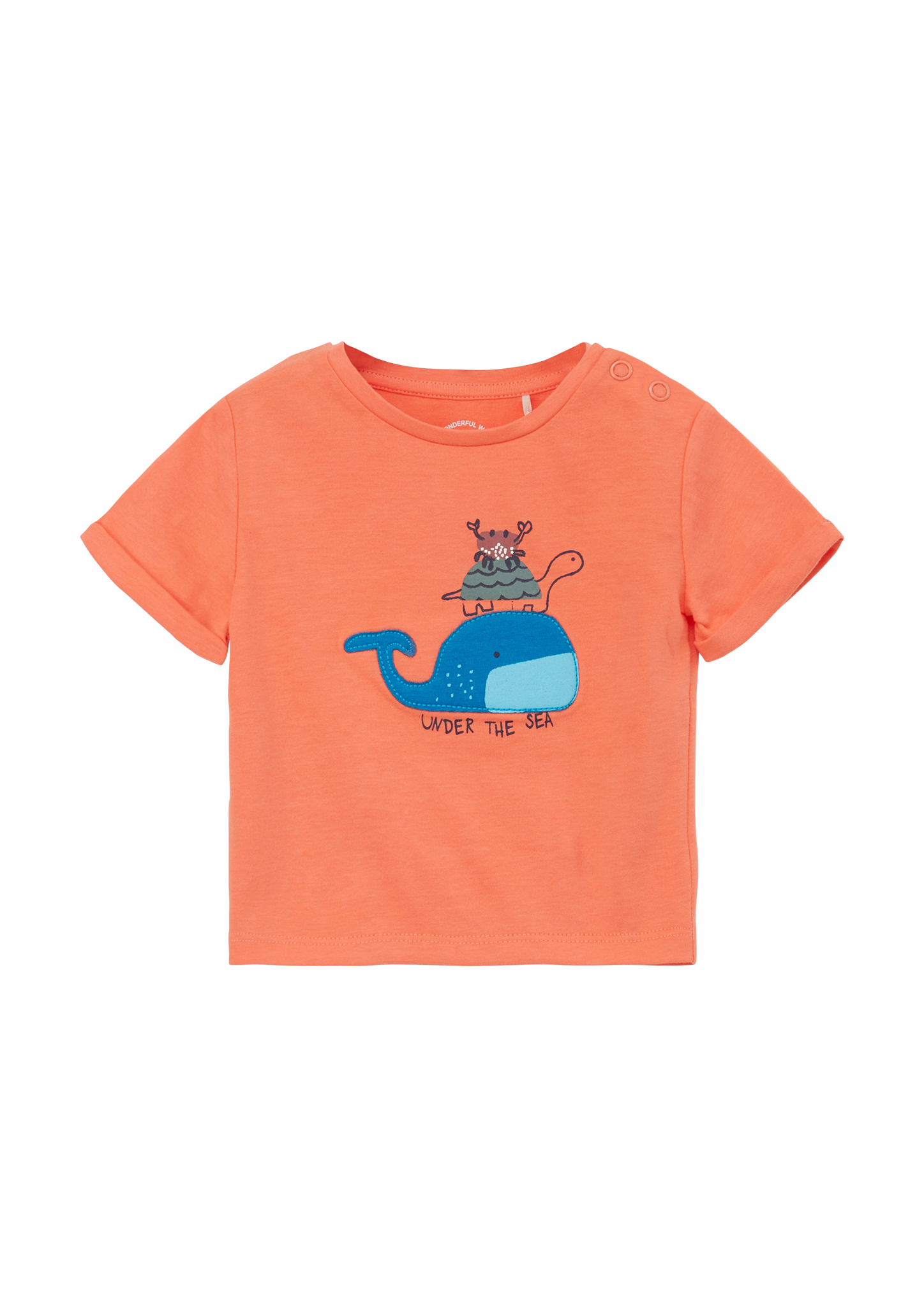 s.Oliver - Baumwollshirt mit Artwork, Babys, Orange