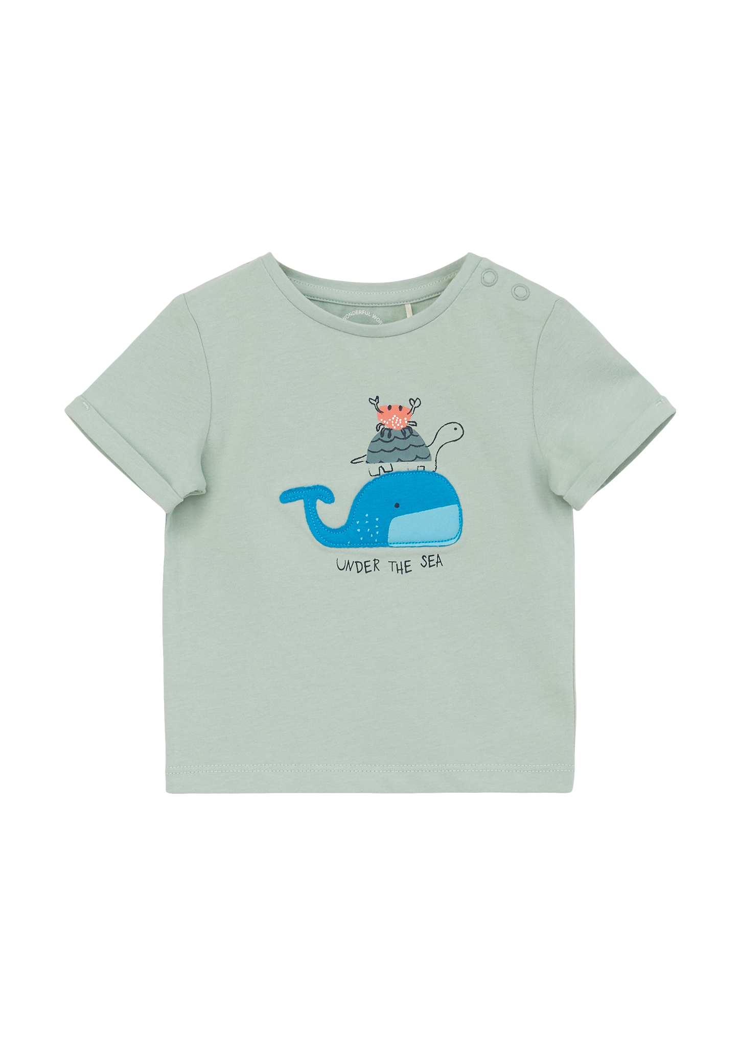 s.Oliver - Baumwollshirt mit Artwork, Babys, türkis