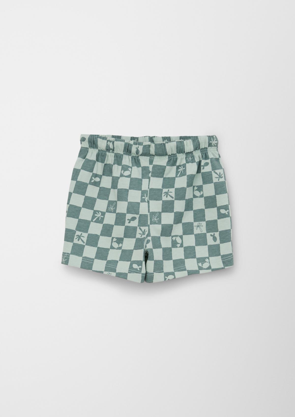 s.Oliver Sweat shorts with an all-over print