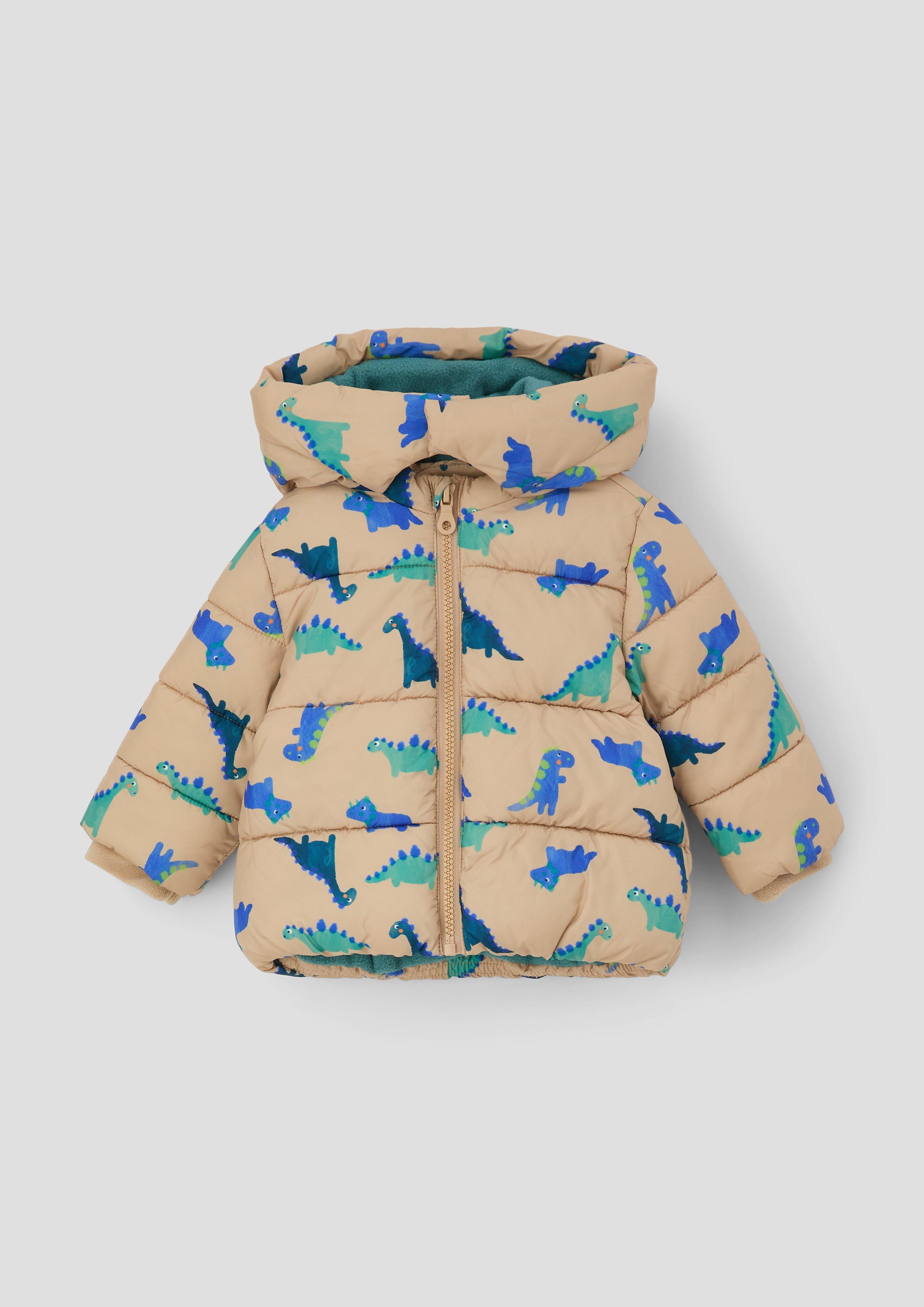 S.Oliver Jungen Steppjacke Mit Kapuze - Allover Print Für Coole Kids