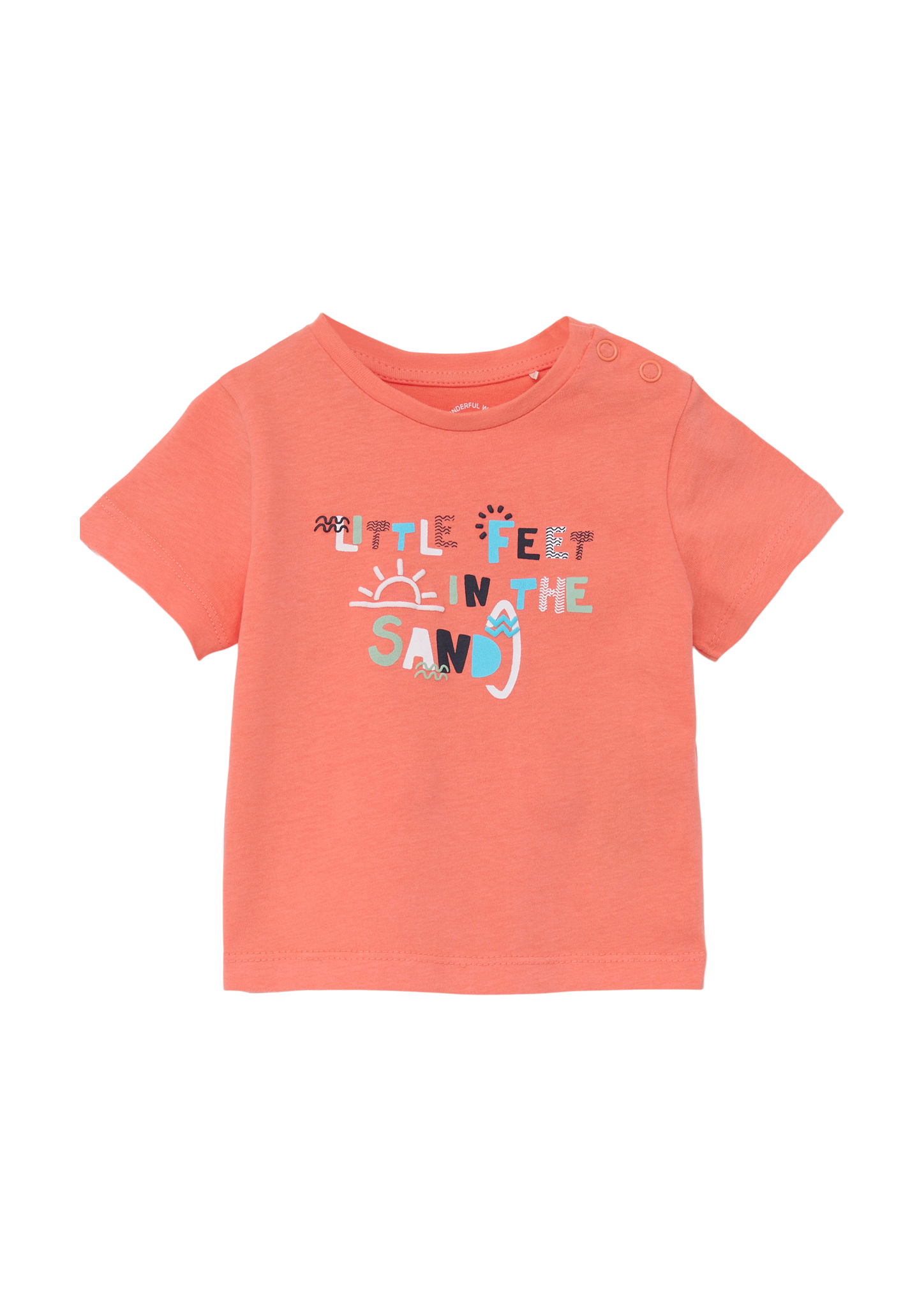 s.Oliver - T-Shirt mit Statementprint, Babys, Orange