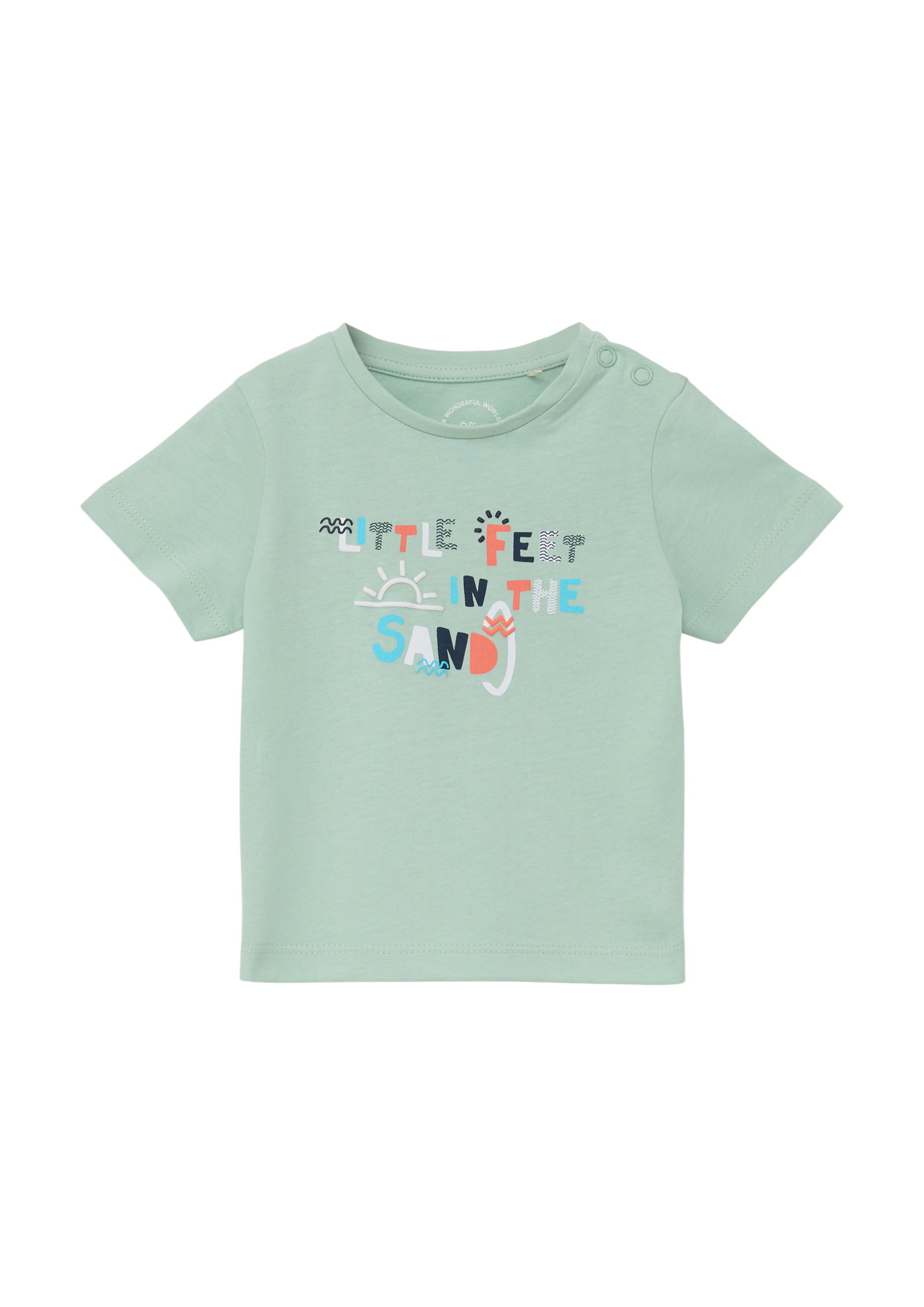 s.Oliver - T-Shirt mit Statementprint, Babys, türkis