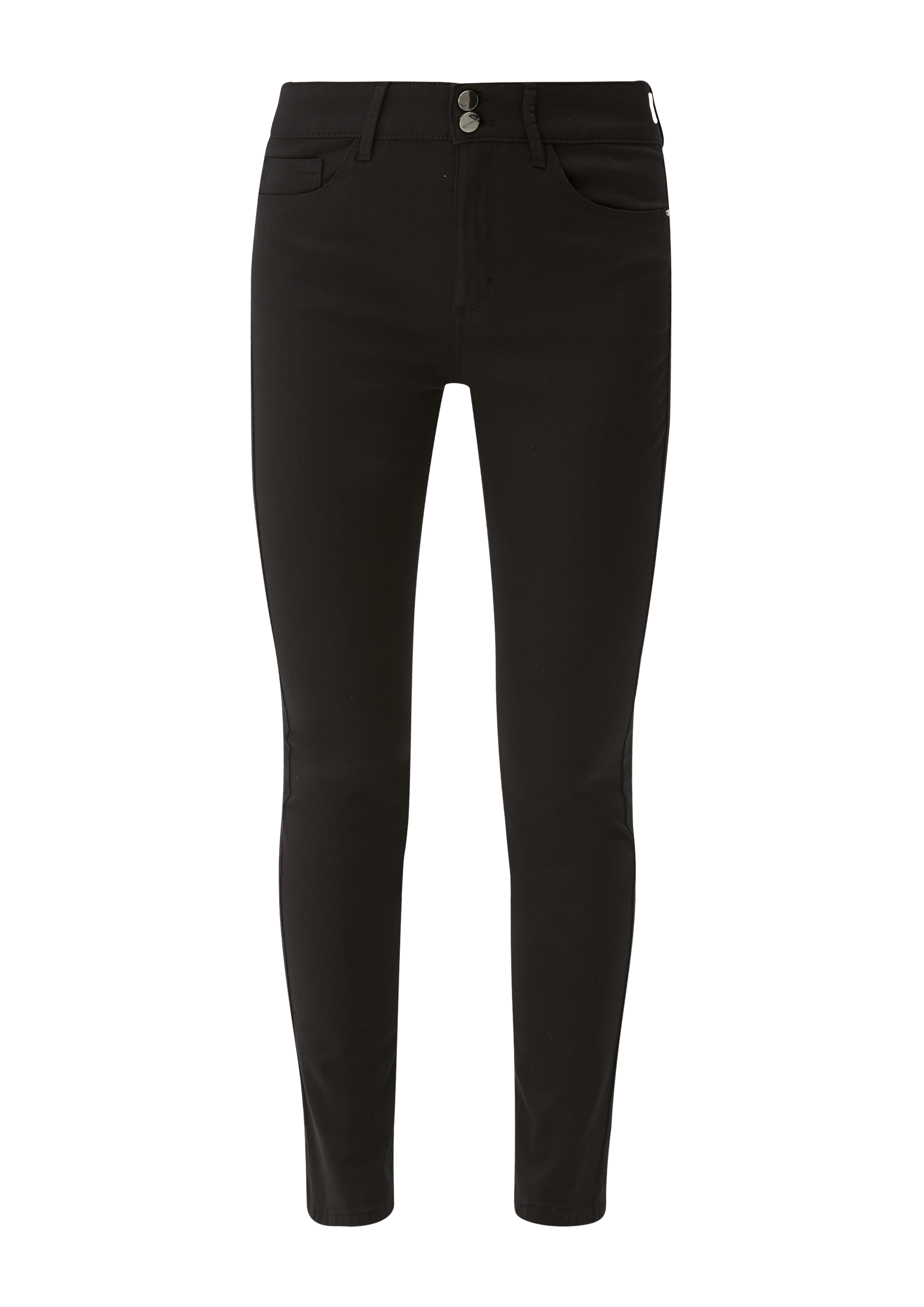 Slim fit: katoenen satijnen broek