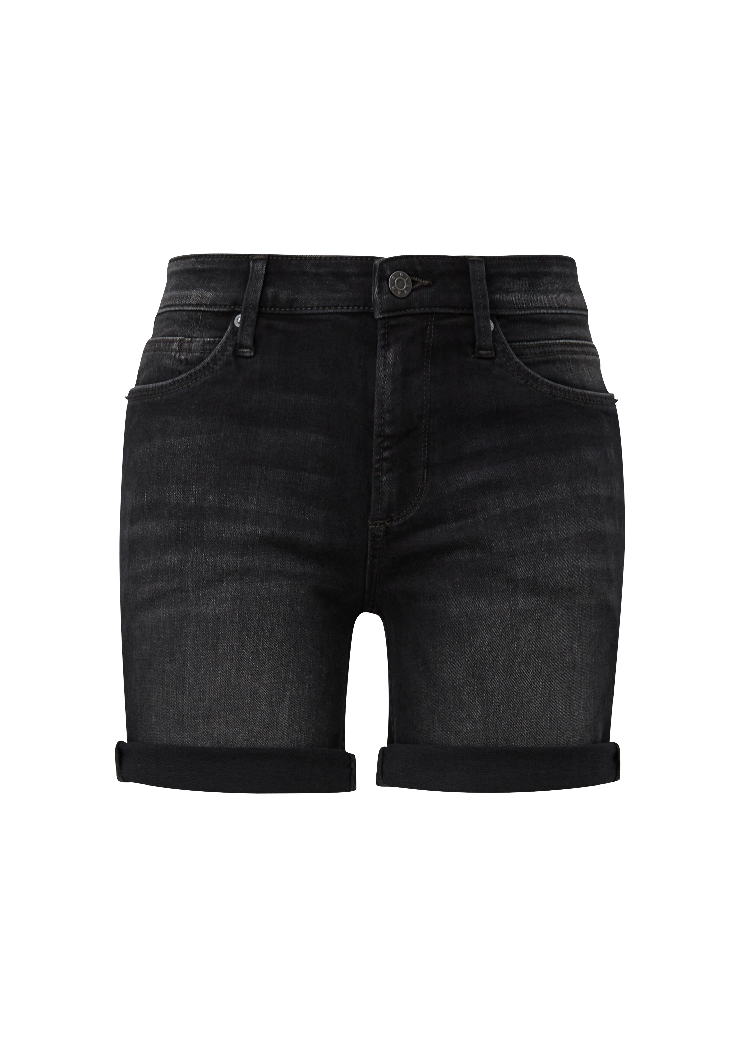 Jeans Shorts Betsy Slim Fit Mid Rise Slim Leg Graphit S Oliver
