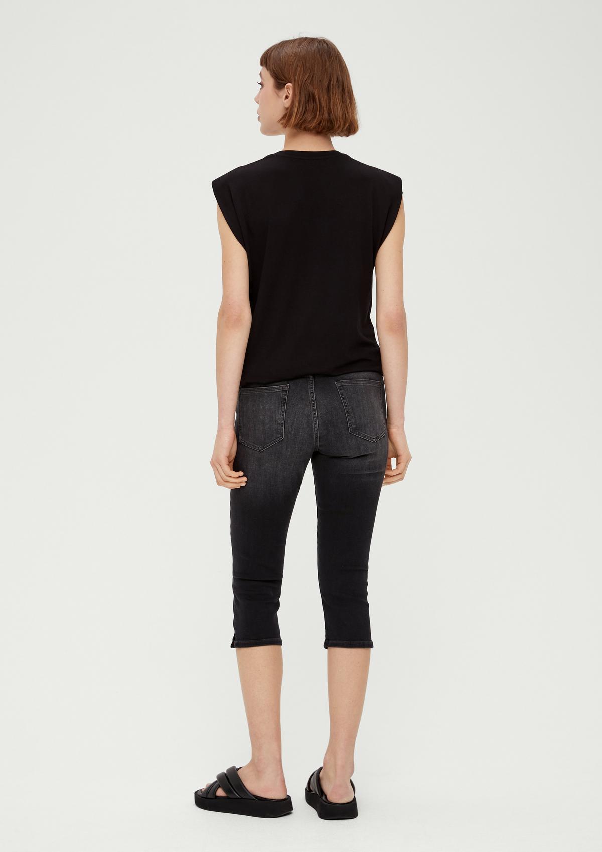 s.Oliver Slim fit: jeans with a saddle yoke