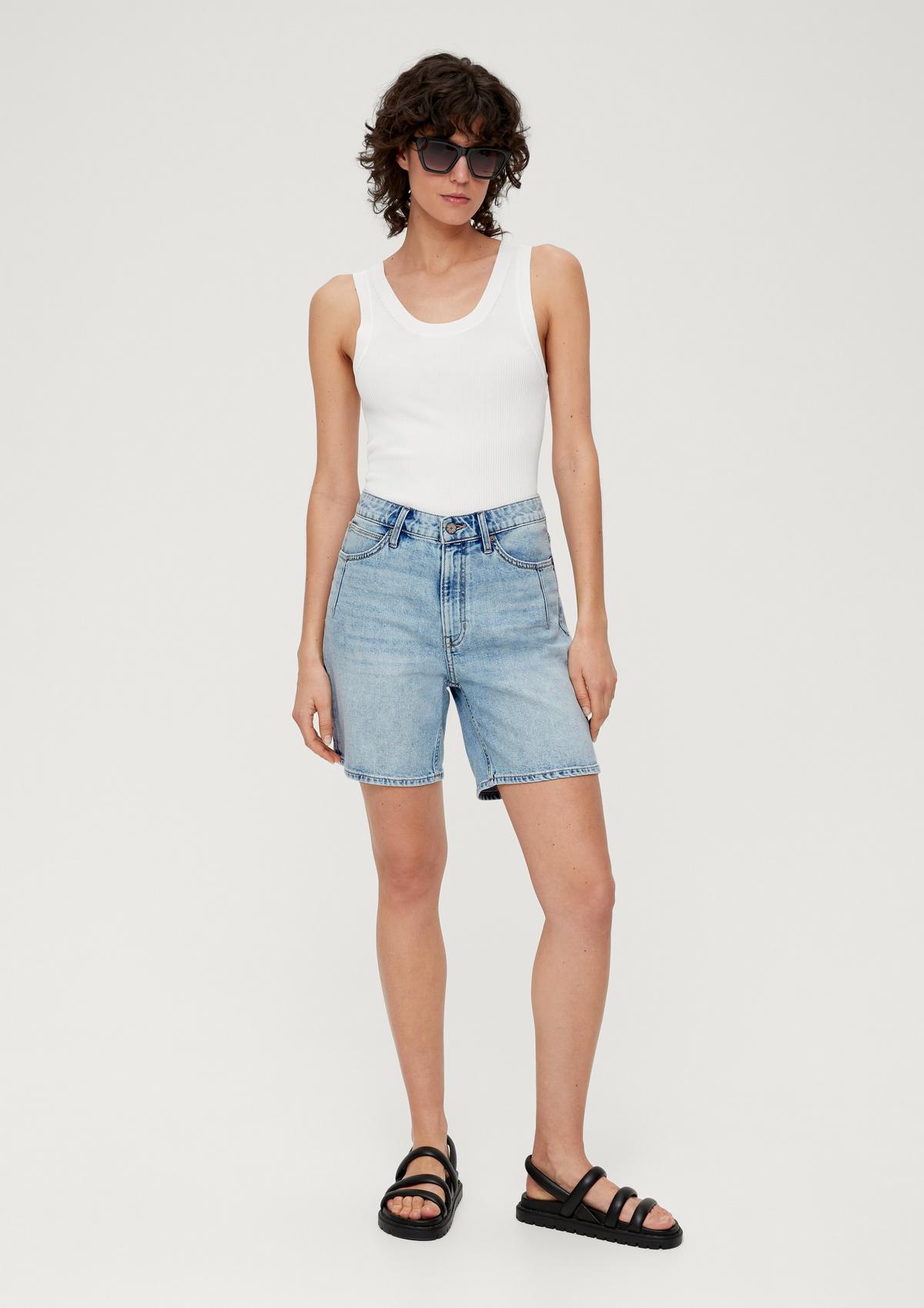 s.Oliver Jeans-Shorts / Relaxed Fit / Mid Rise / Straight Leg 
