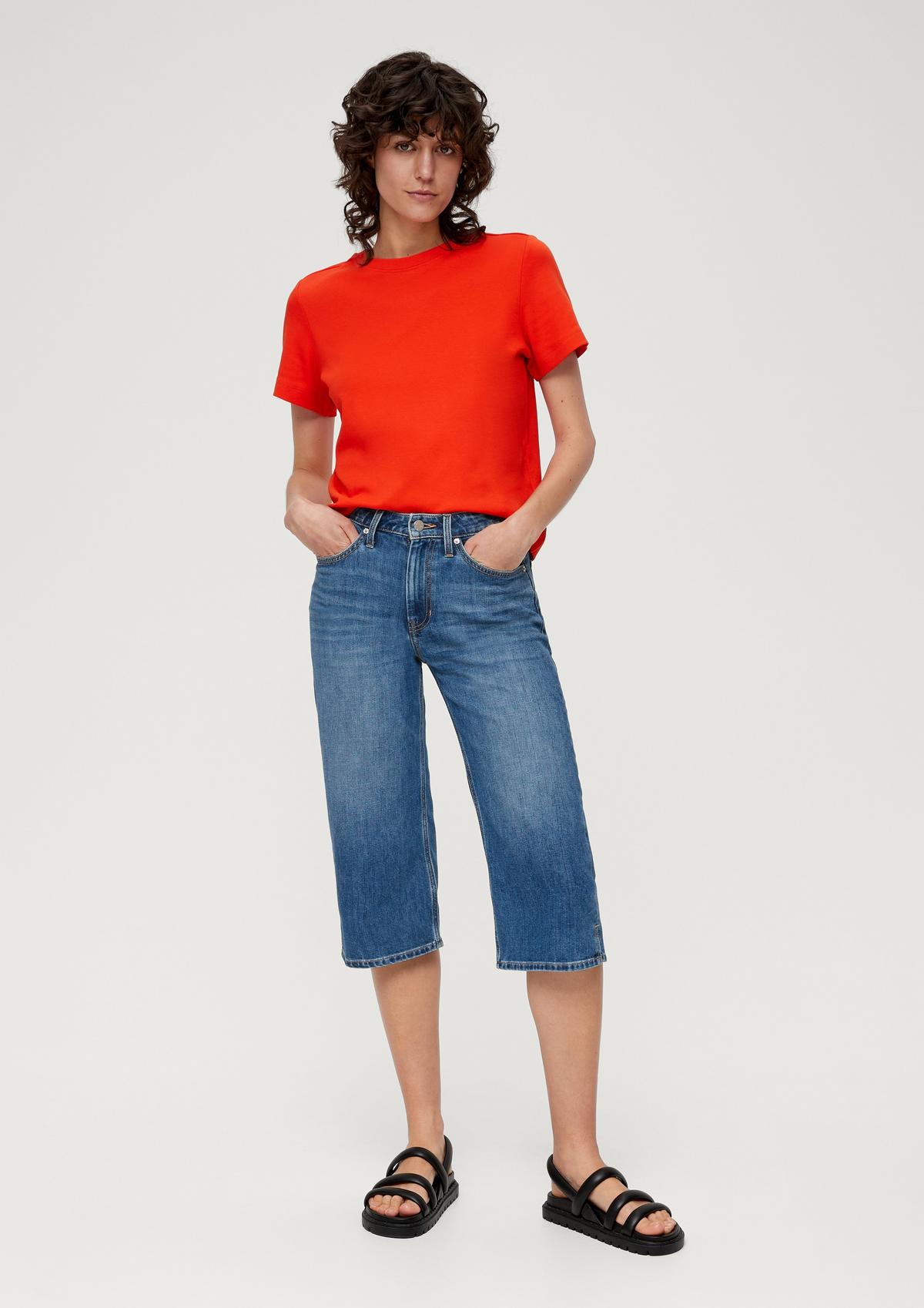 Relaxed: denim culotte