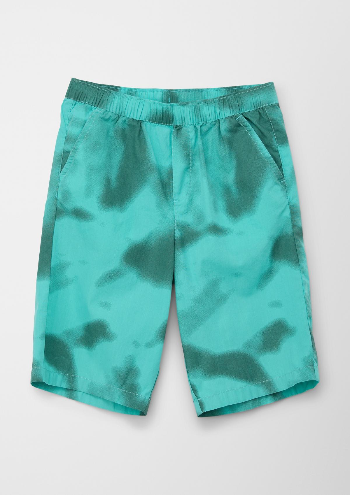 s.Oliver Regular fit: Shorts with an all-over print