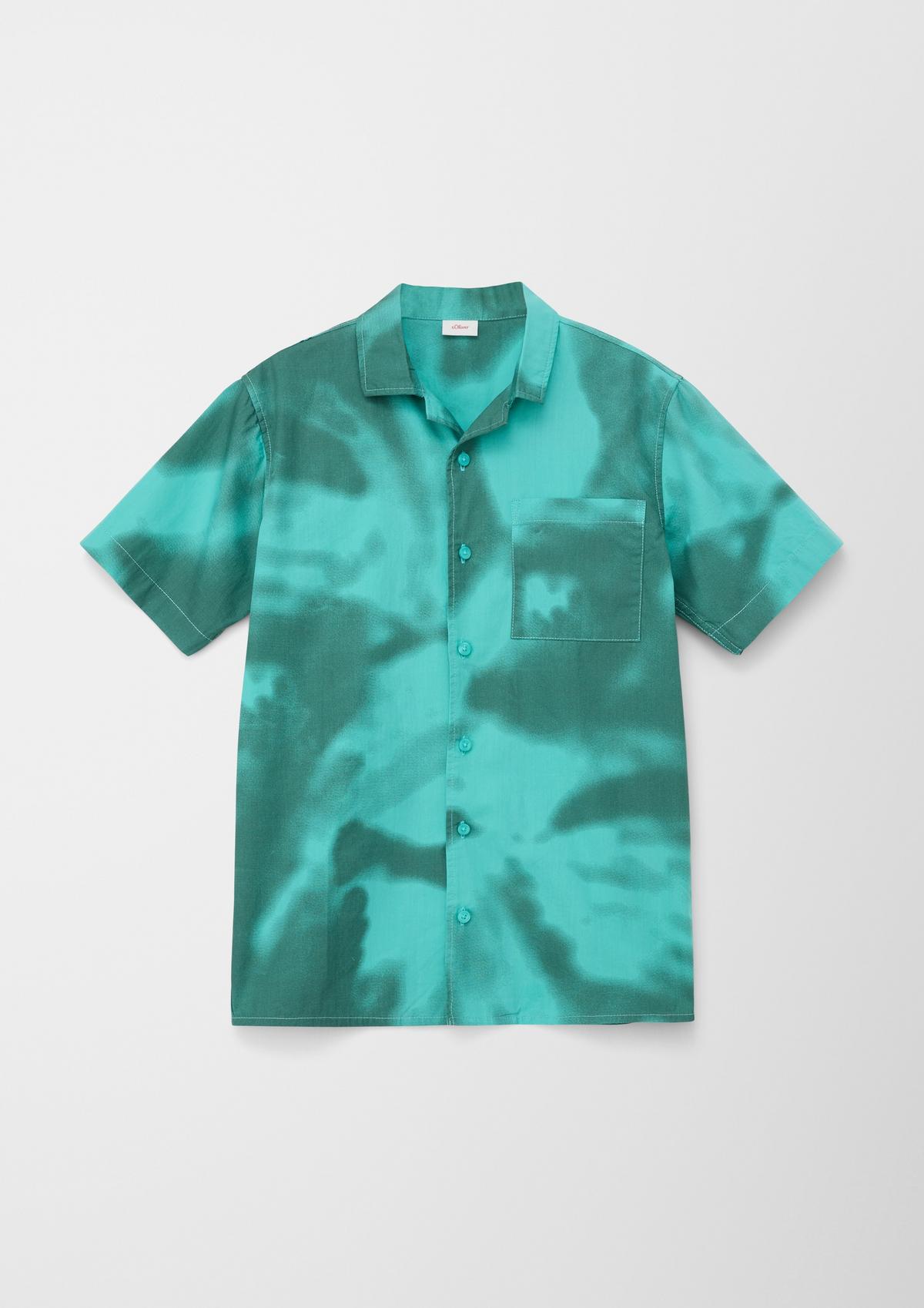 s.Oliver Poplin shirt with an all-over print