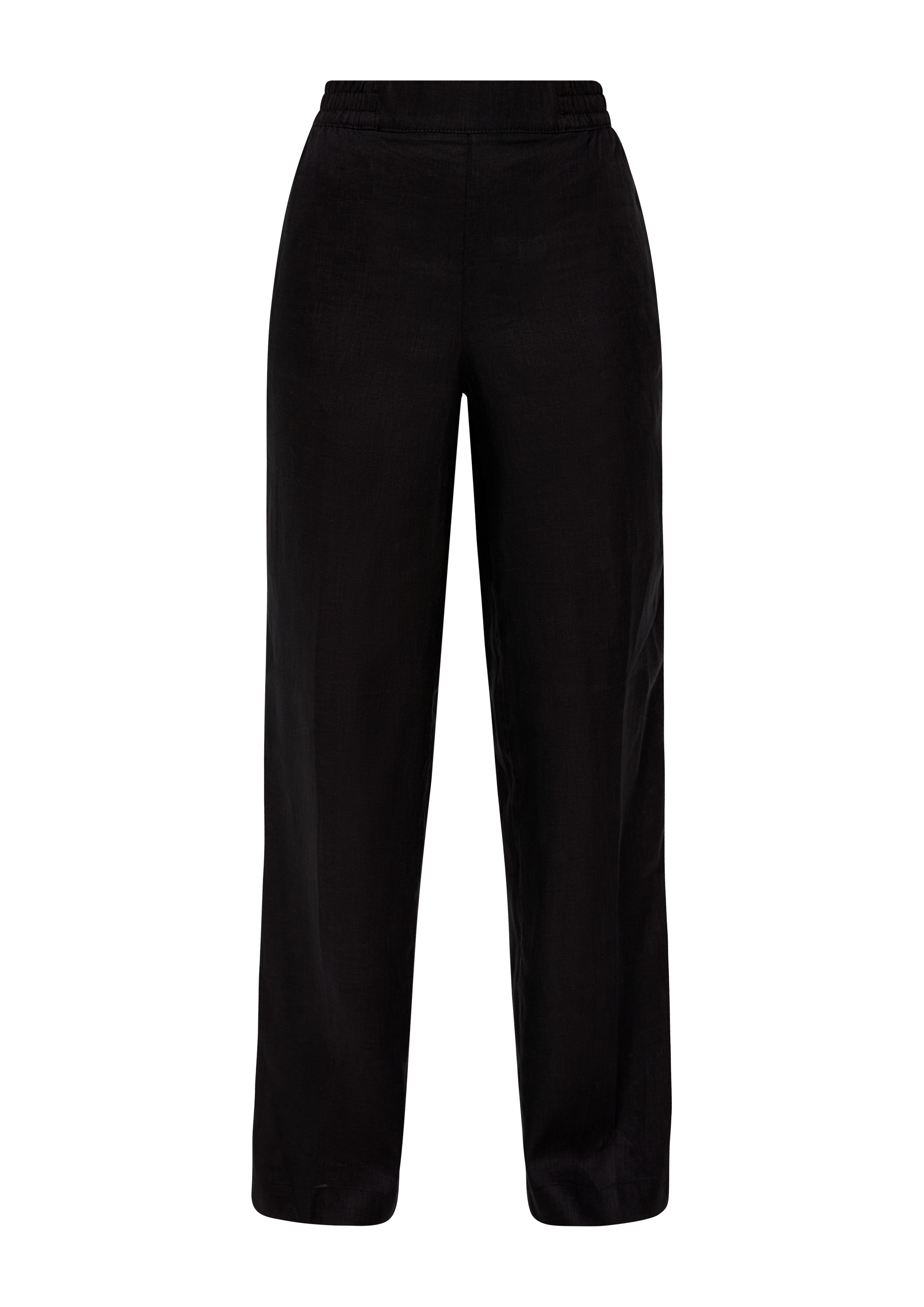 Loose fit linen tracksuit bottoms white s.Oliver