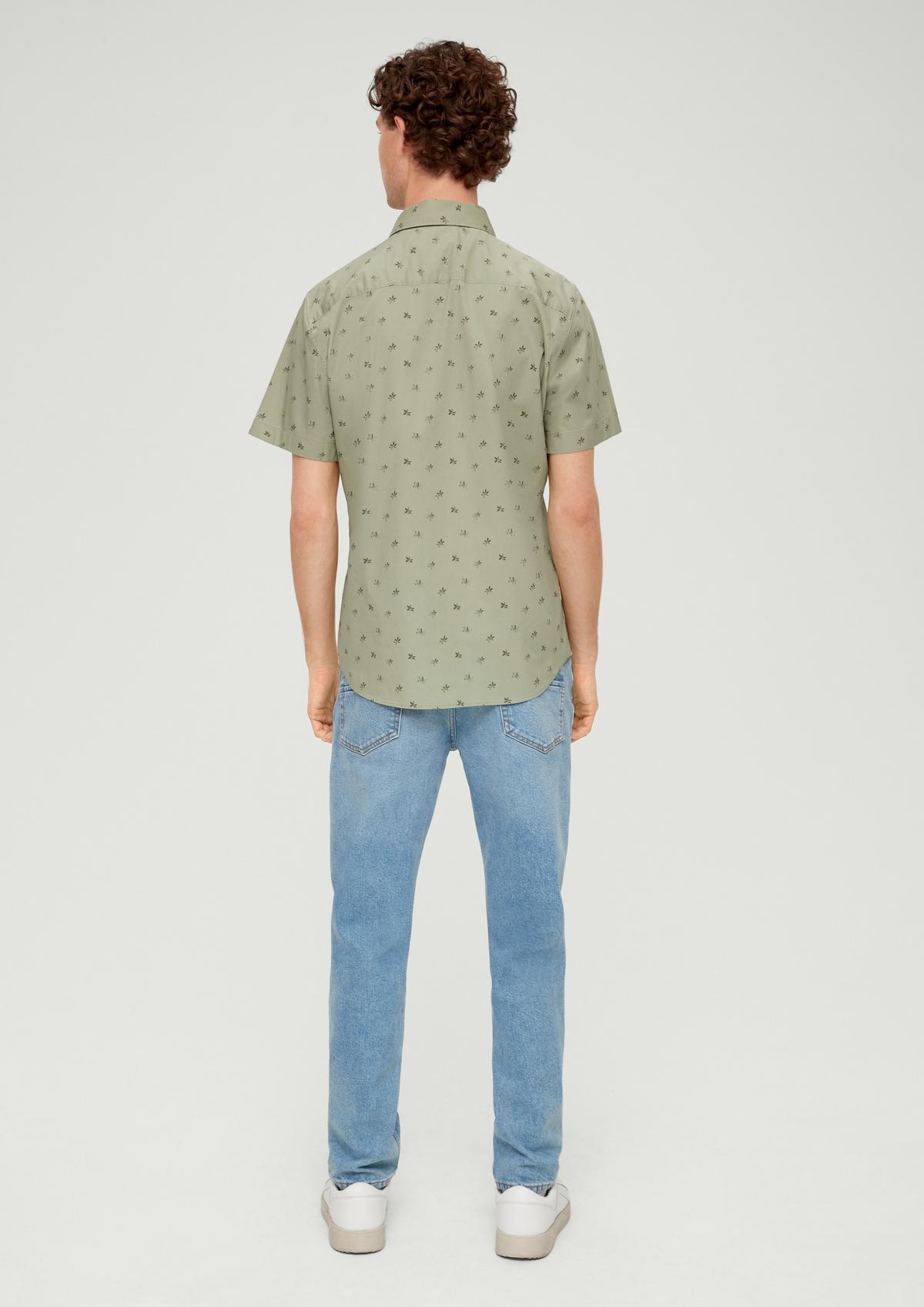 s.Oliver Overhemd met korte mouwen van stretchkatoen