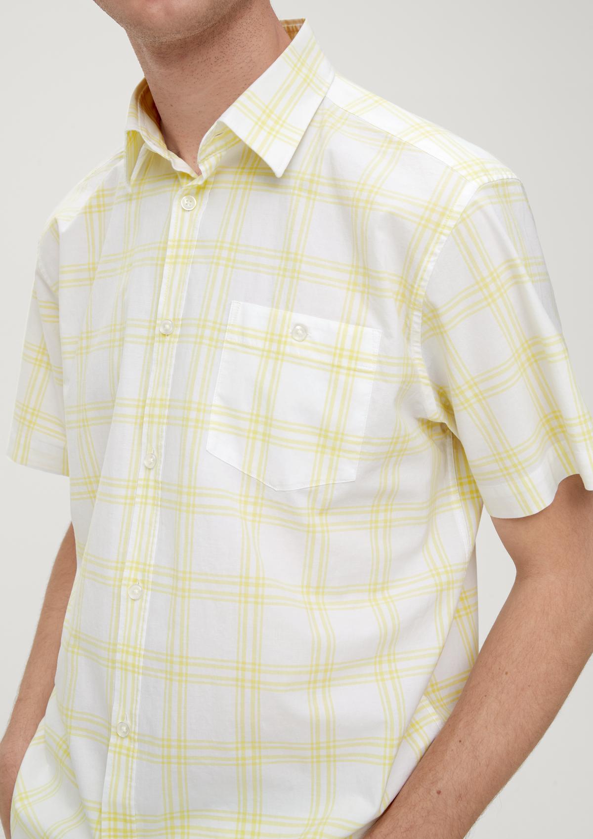 s.Oliver Regular: károvaná košile z bavlněného streče
