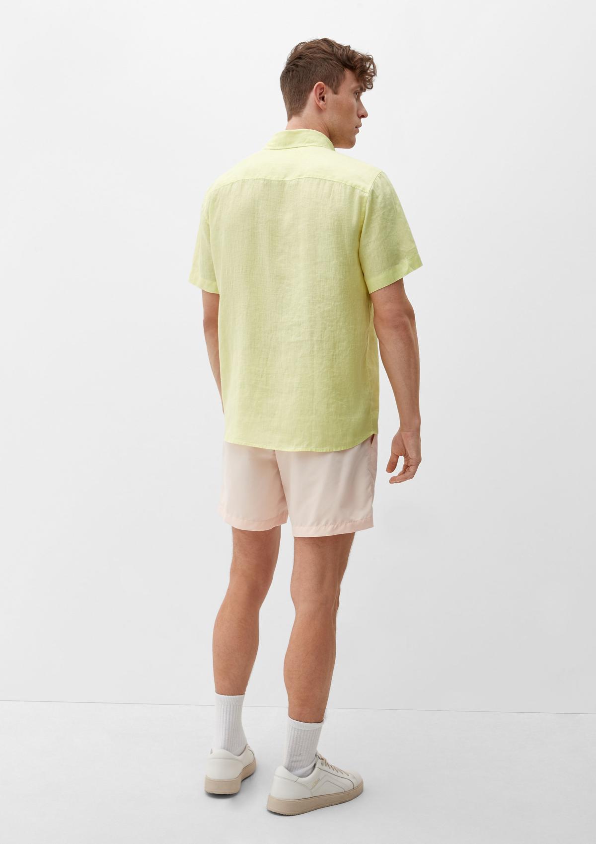 s.Oliver Regular fit: short sleeve linen shirt