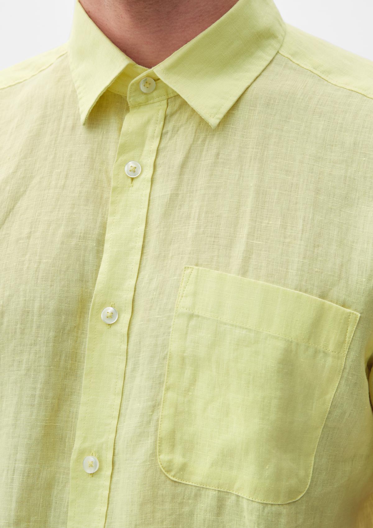 s.Oliver Regular: short sleeve linen shirt