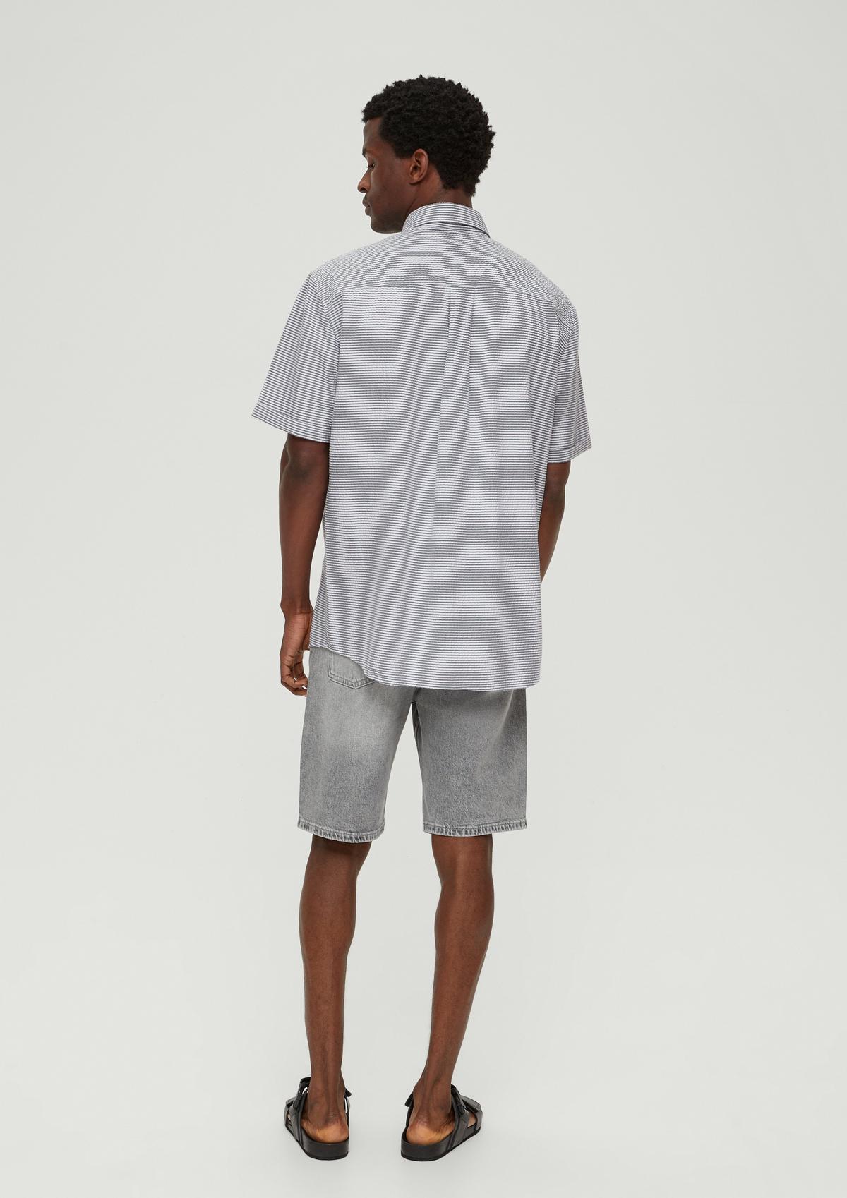 s.Oliver Regular fit: short sleeve shirt in a striped design