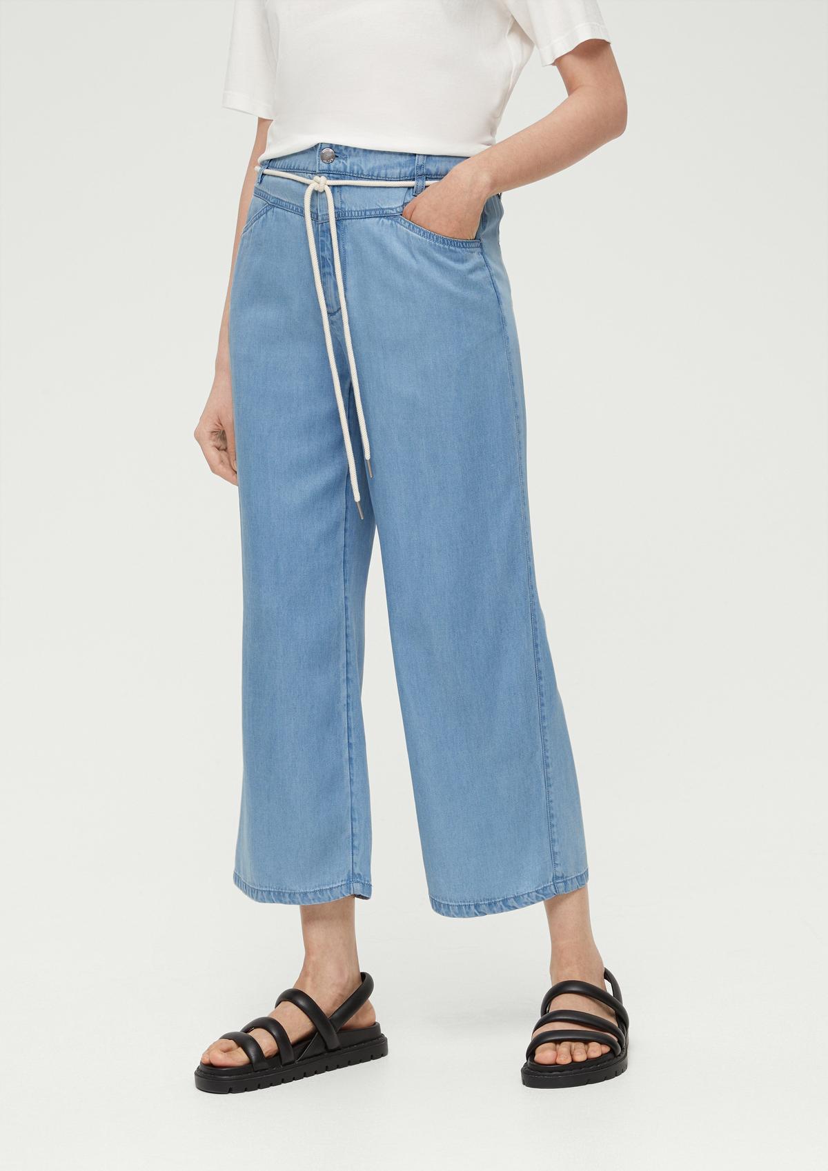 s.Oliver Regular fit: Lyocell trousers