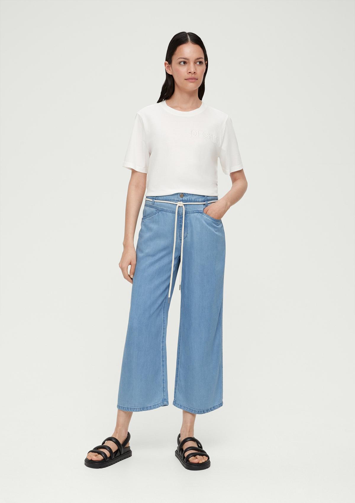 s.Oliver Regular fit: Lyocell trousers