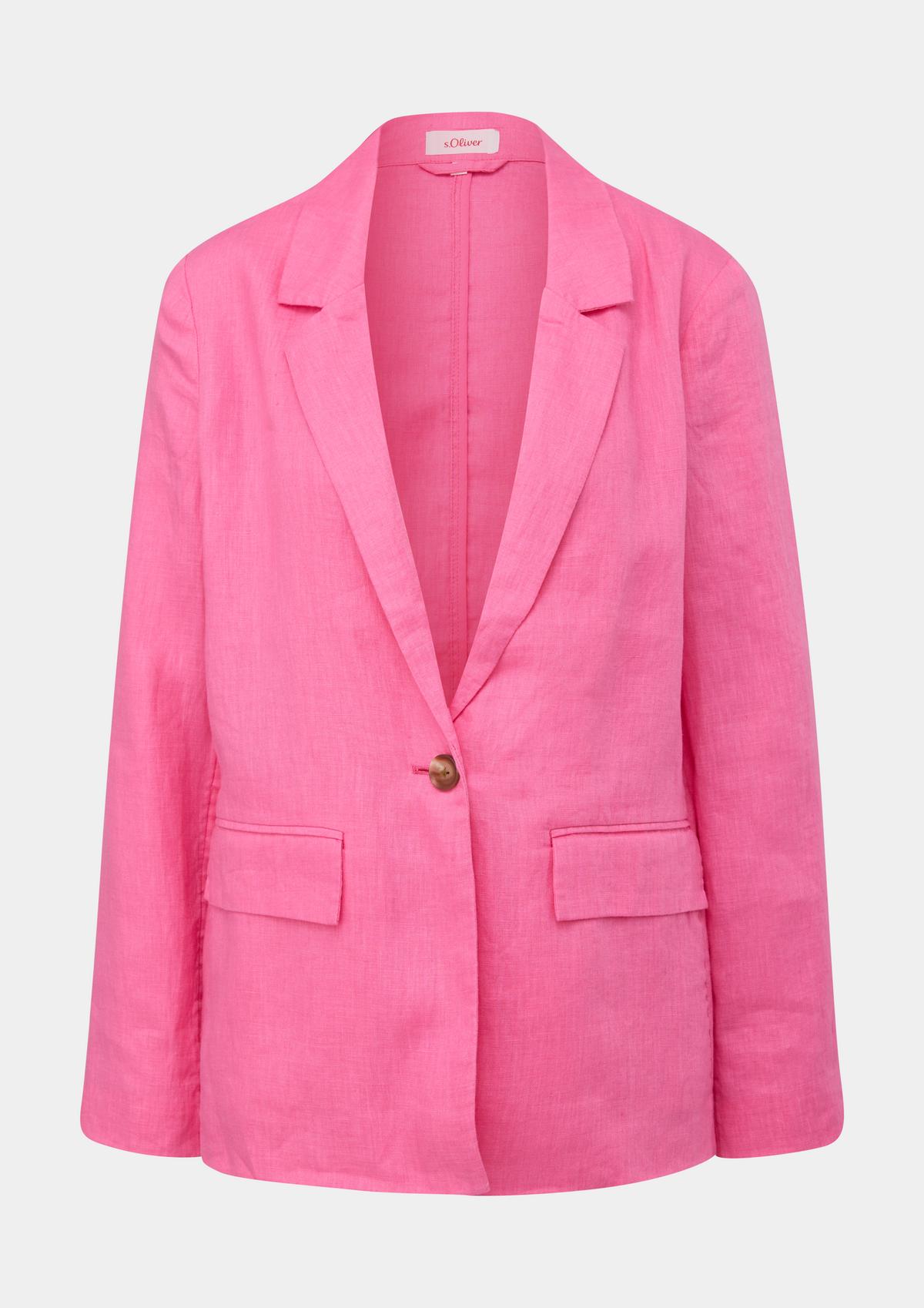 Linen blazer - pink | s.Oliver