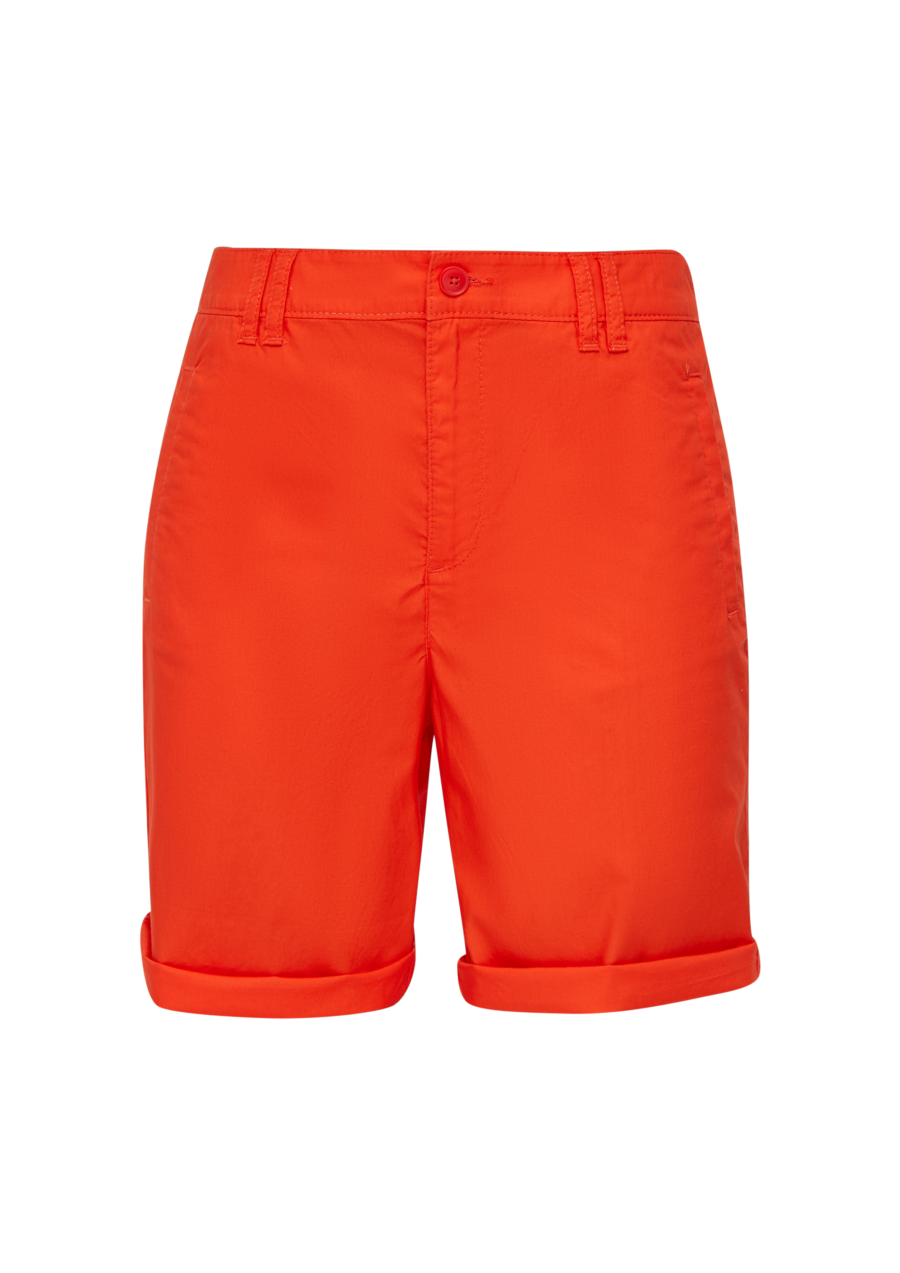 Thumbnail - s.Oliver - Regular: Shorts aus Lyocellmix, Damen, Orange