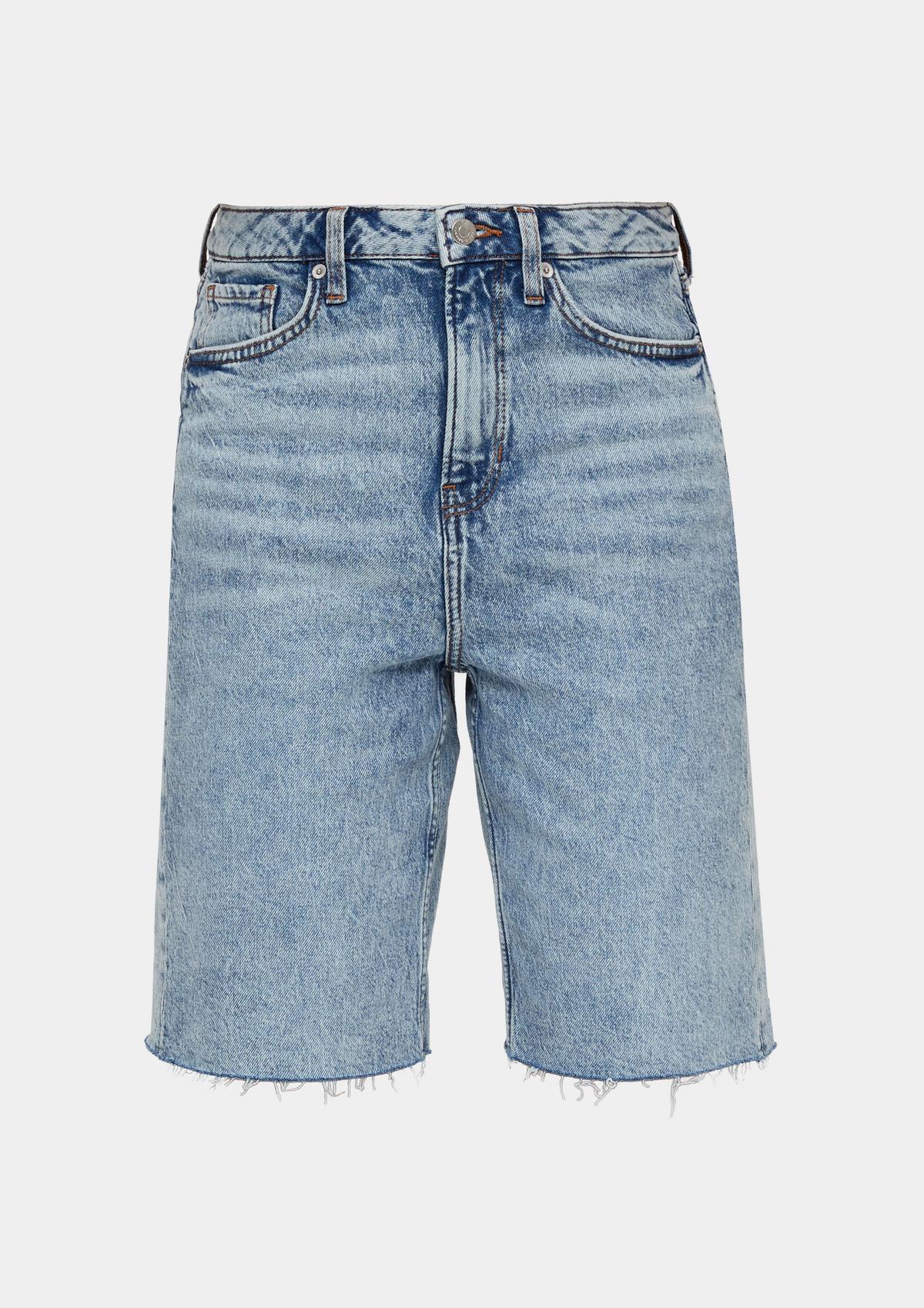 s.Oliver Mom fit: denim Bermuda shorts with a high-rise waist