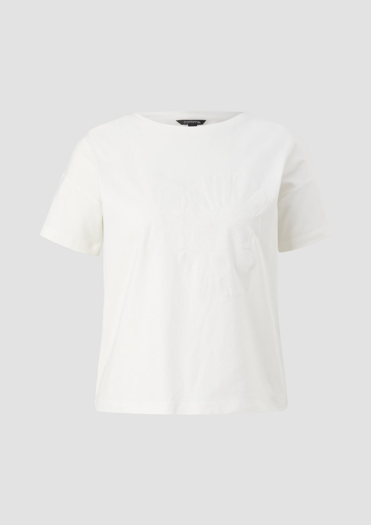 comma T-shirt with modal
