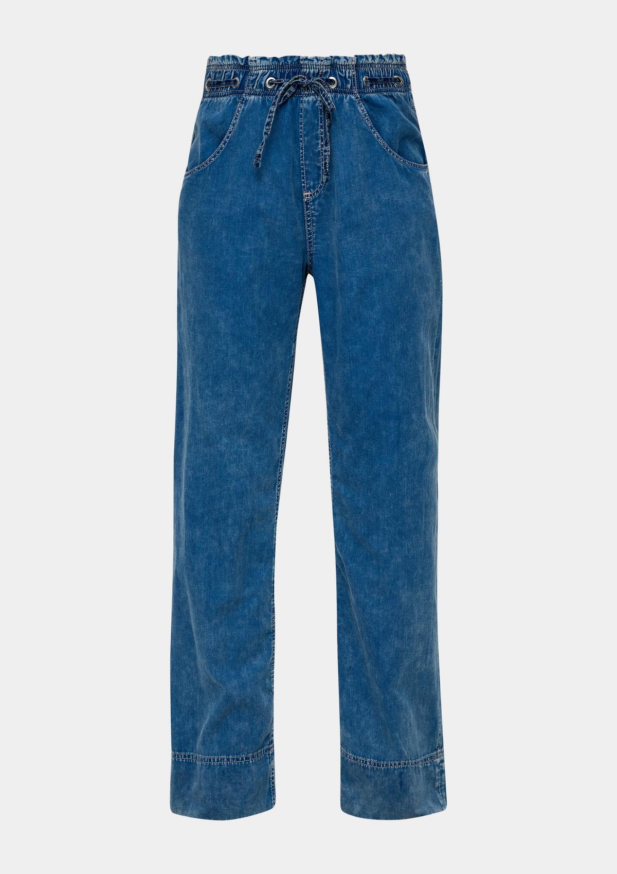 s.Oliver Relaxed fit: denim paper bag trousers