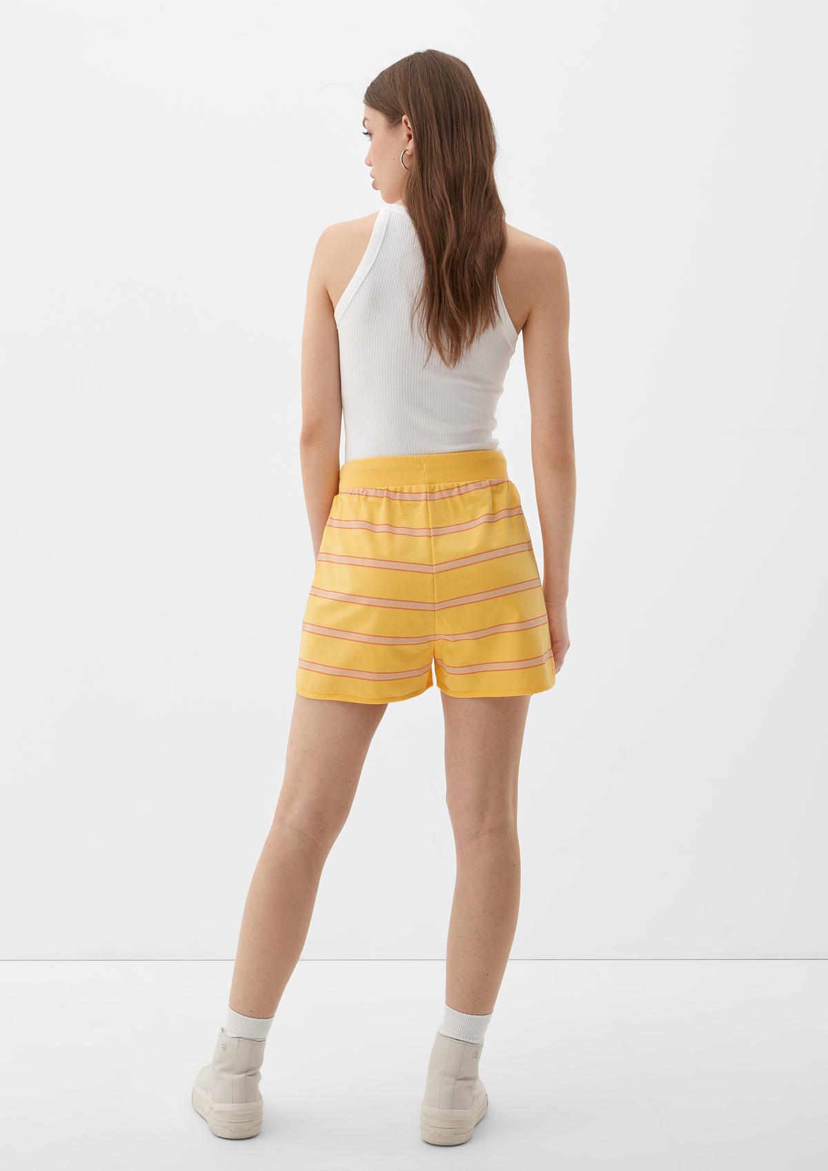 s.Oliver Striped stretch cotton shorts