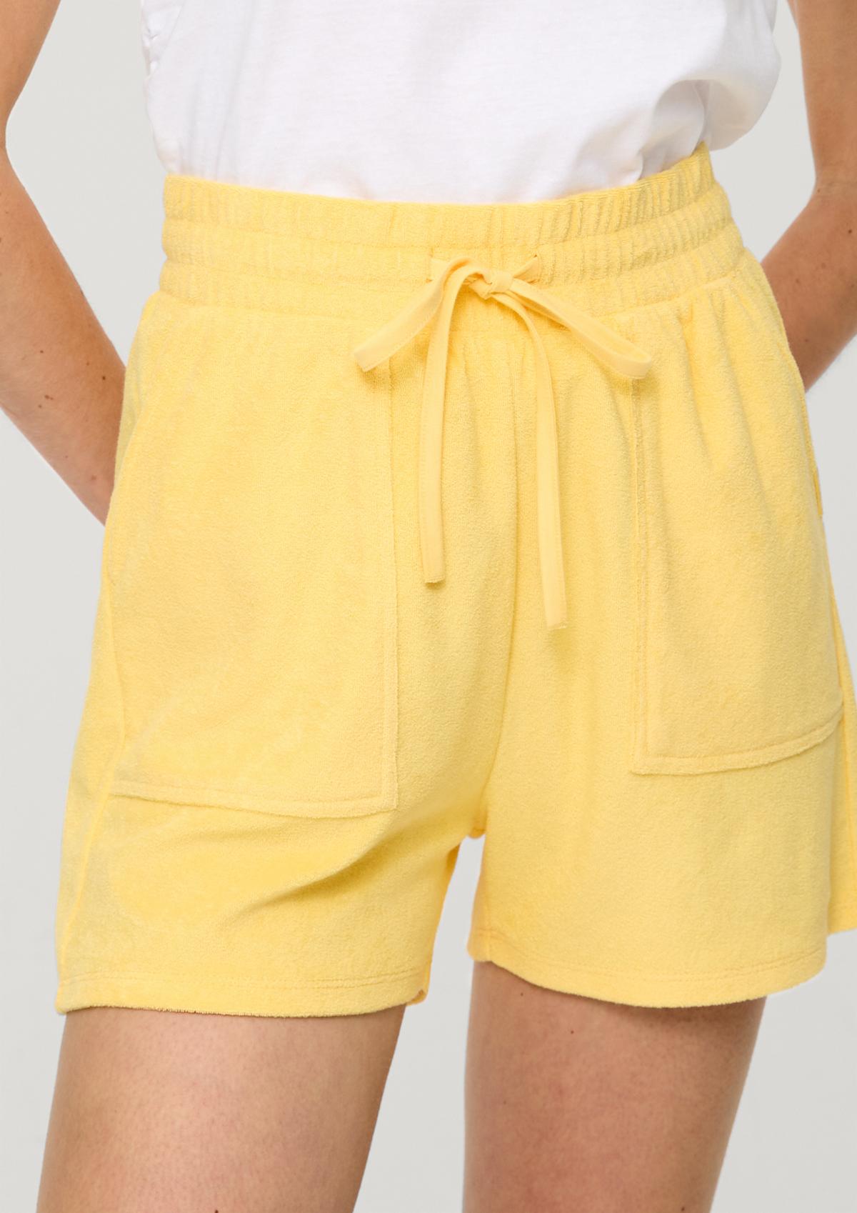 s.Oliver Terrycloth shorts with elasticated waistband