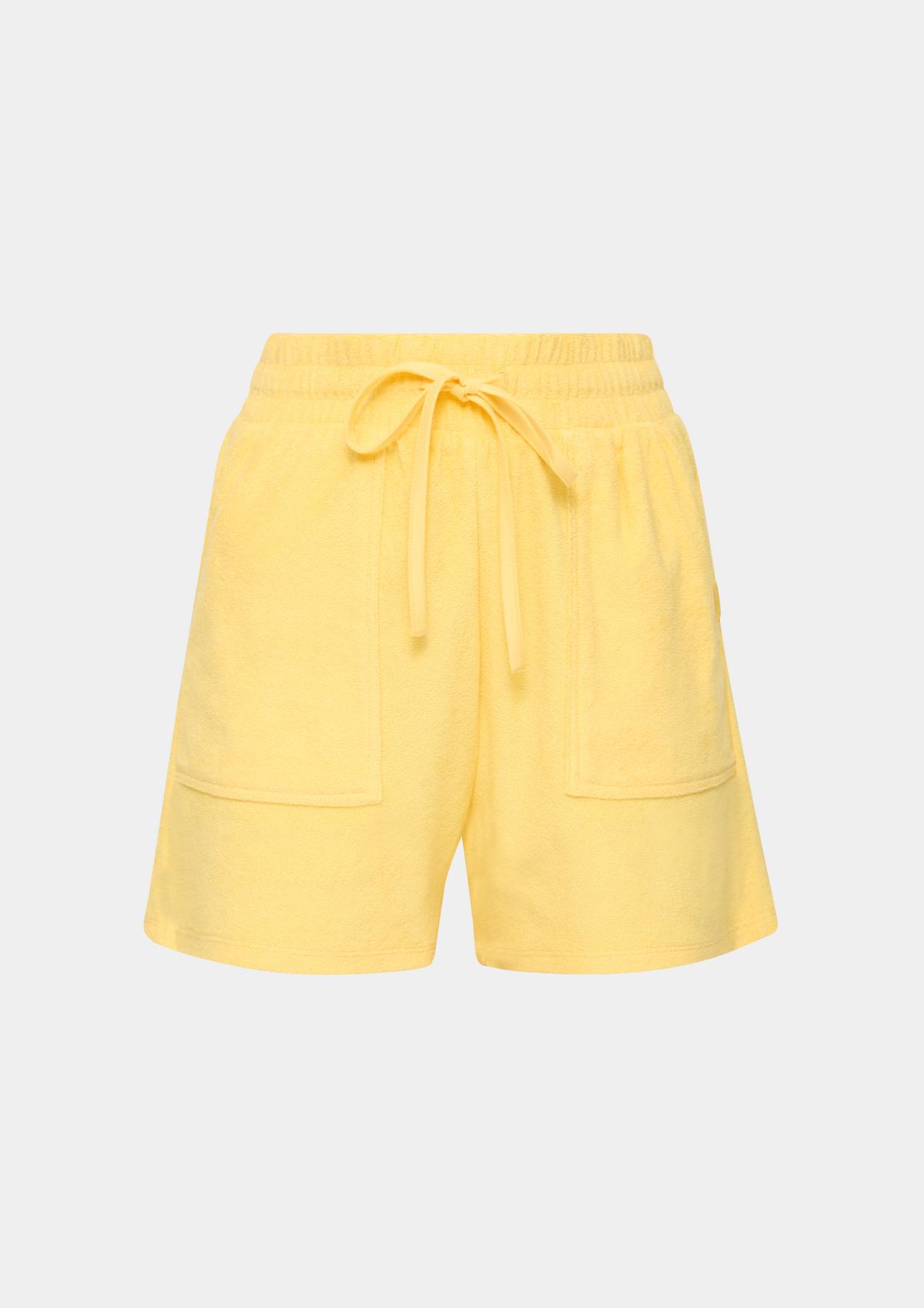 s.Oliver Terrycloth shorts with elasticated waistband