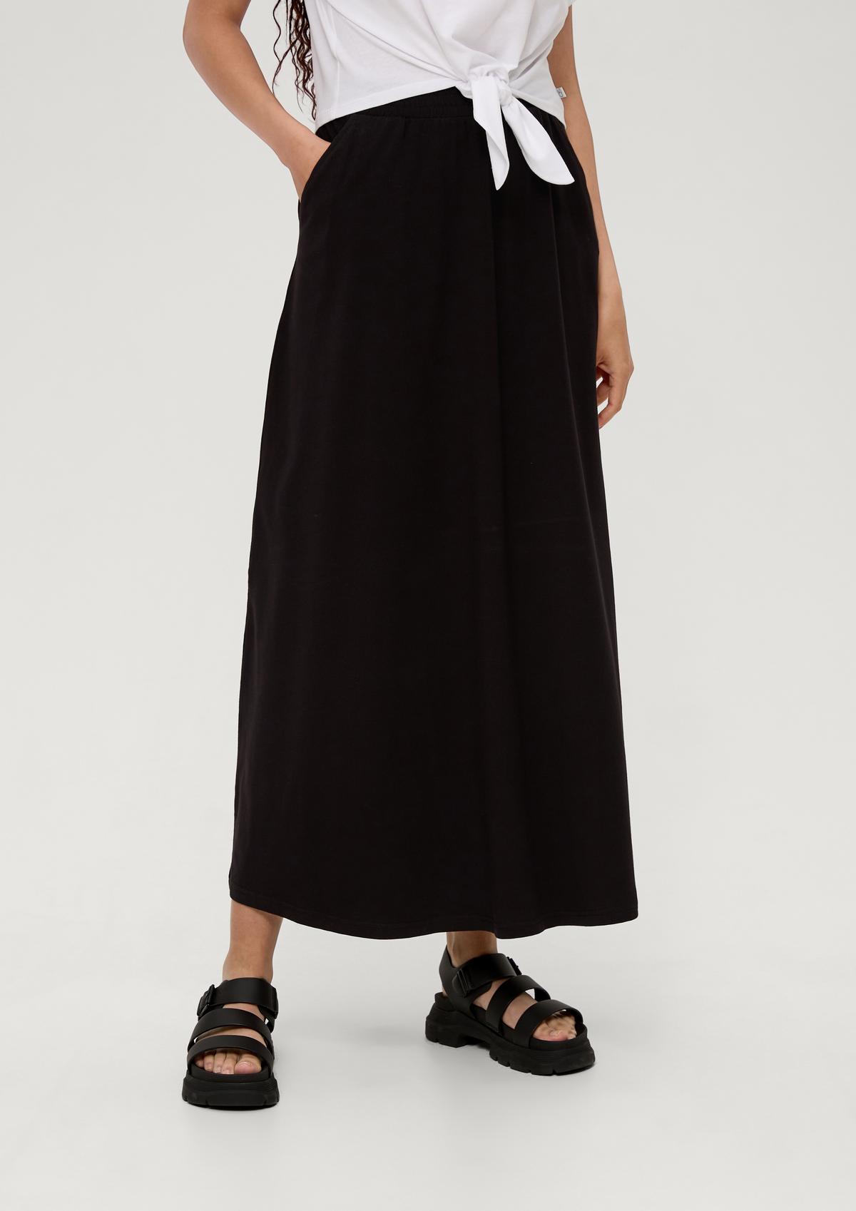 s.Oliver Stretch cotton maxi skirt