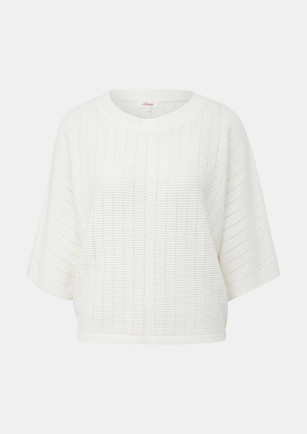 s.Oliver Knitted jumper with an open-work pattern