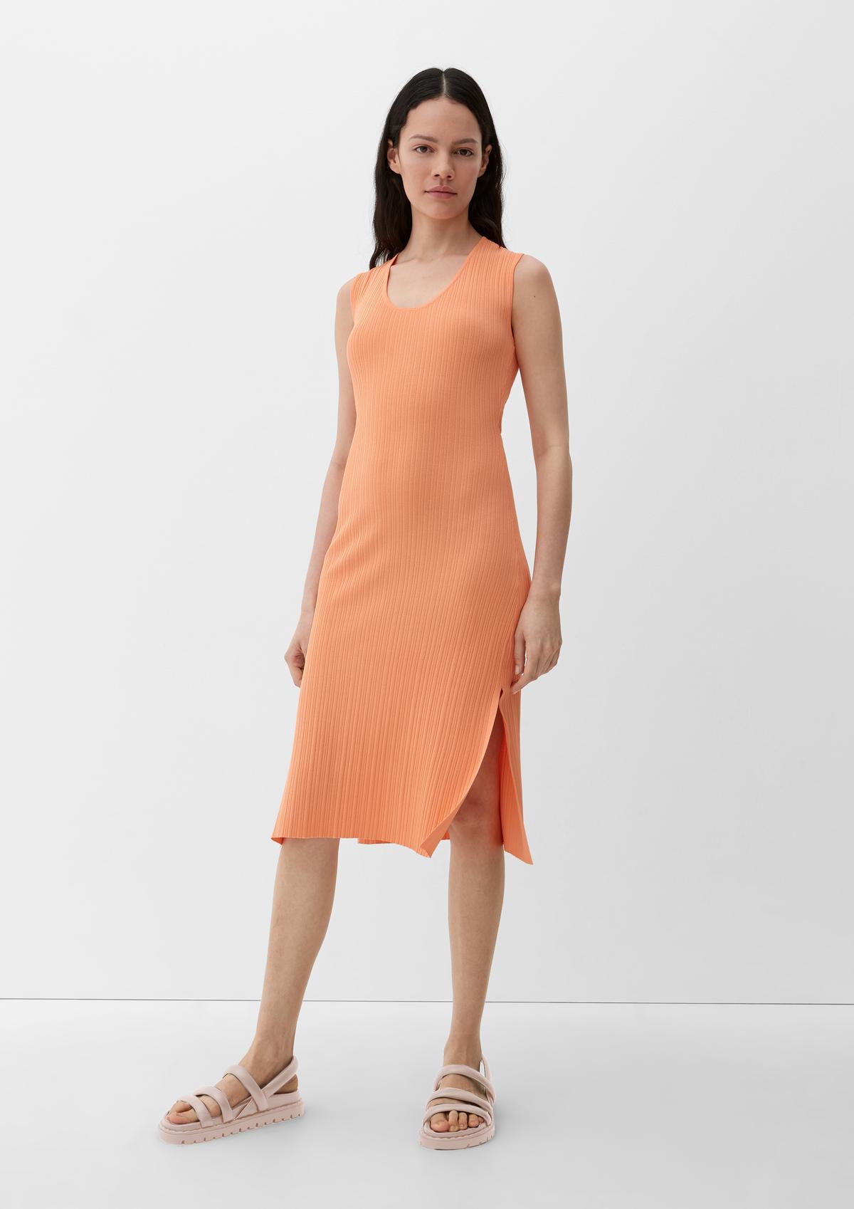 s.Oliver Midi dress with textured stripes