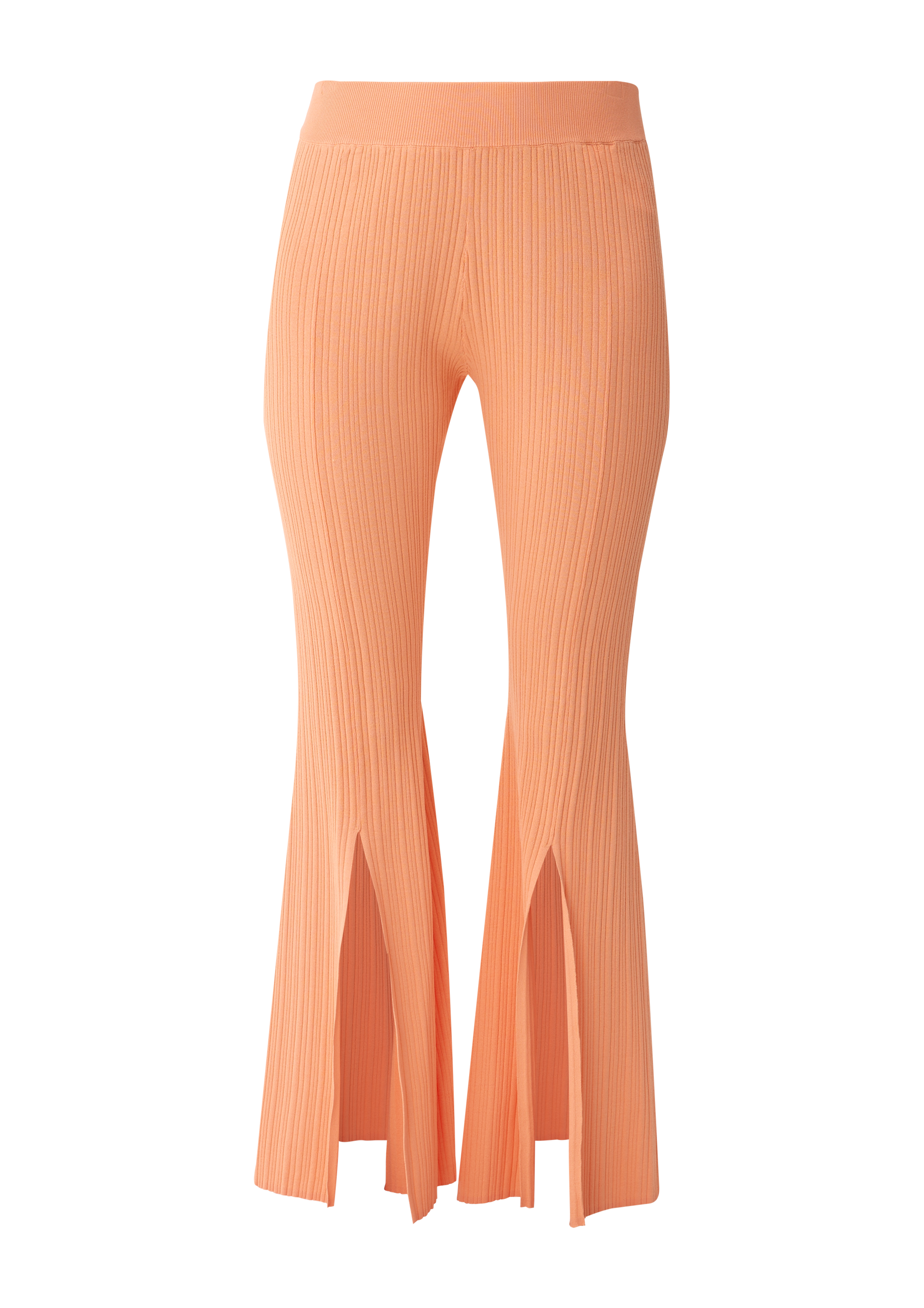 s.Oliver - Flared Leg-Hose mit Schlitz, Damen, Orange