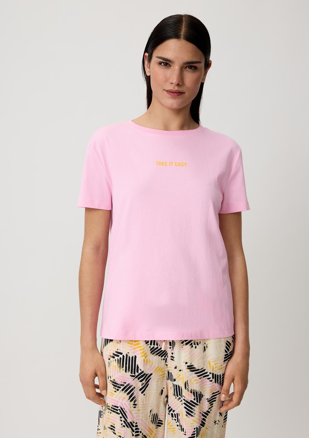 comma T-Shirt aus reiner Baumwolle