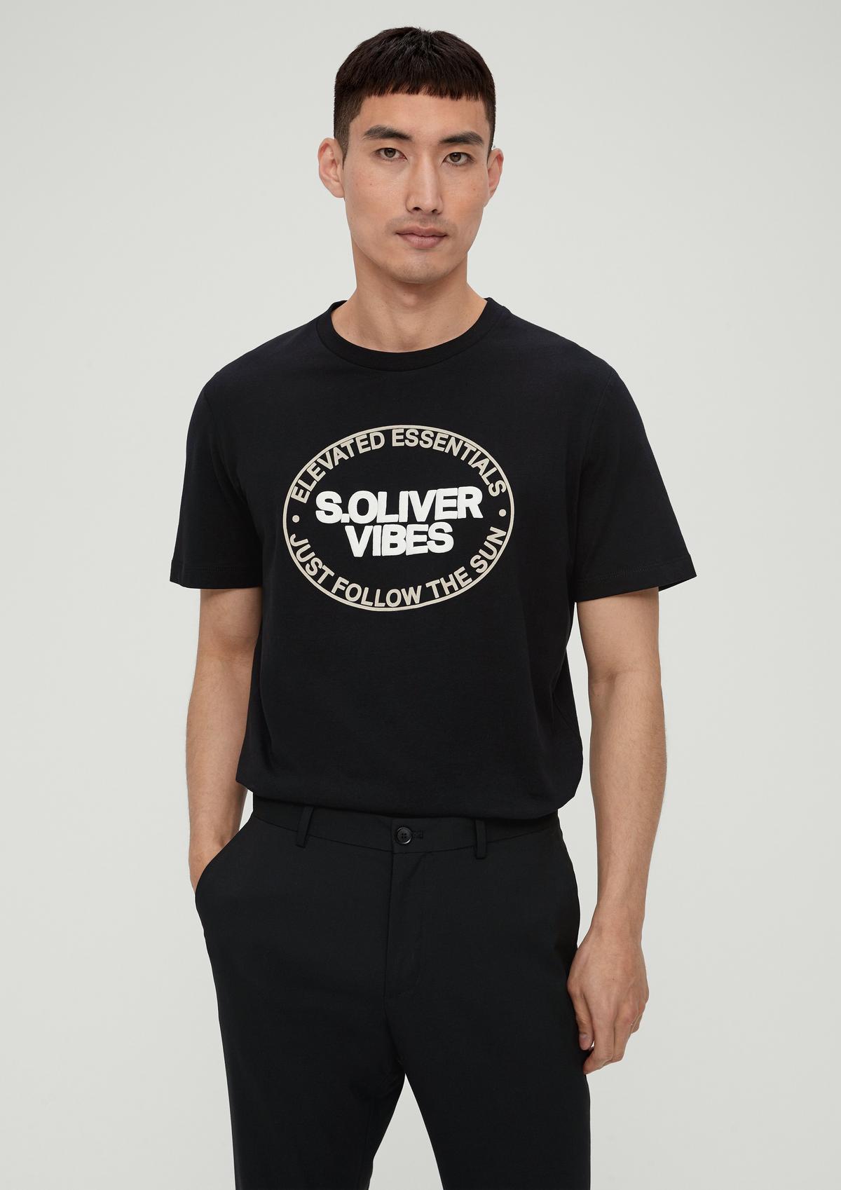 s.Oliver Cotton T-shirt with a front print
