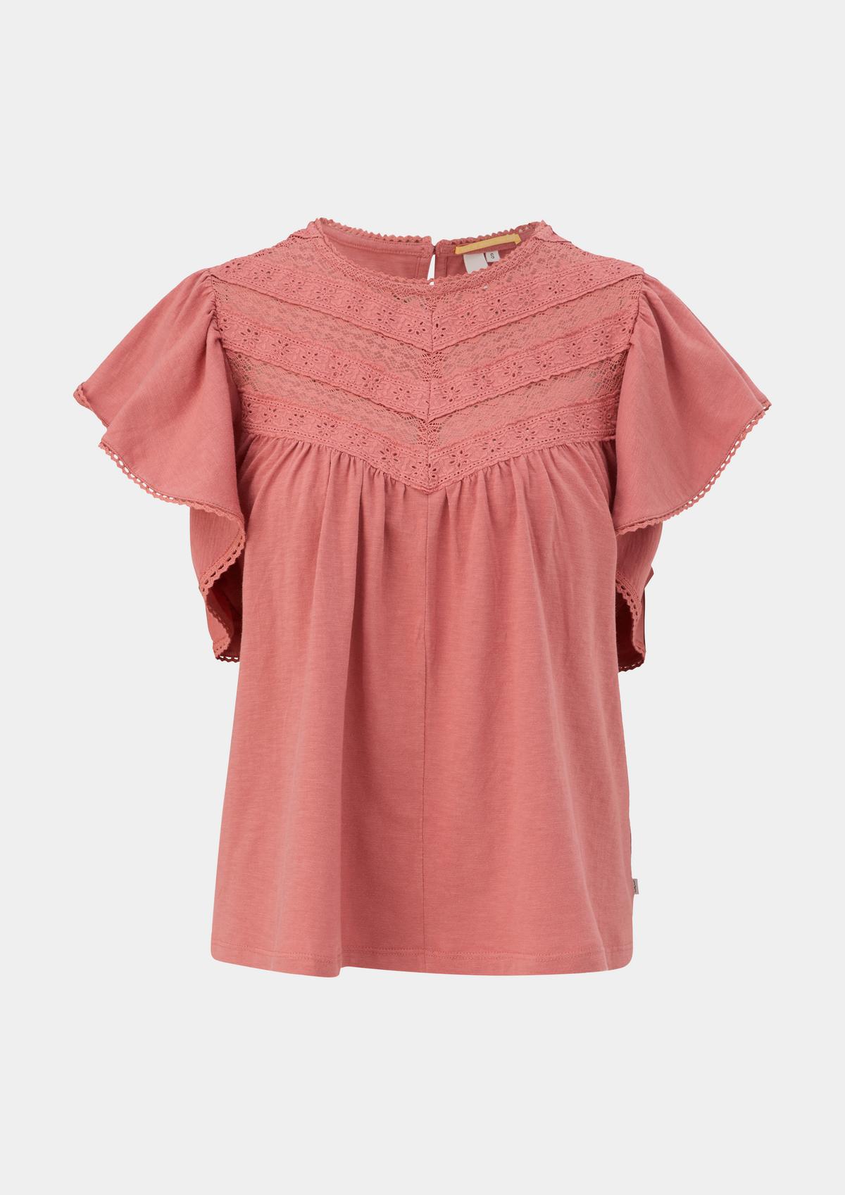 s.Oliver T-shirt with a lace insert