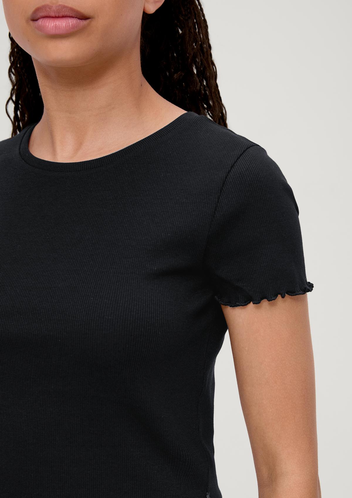 s.Oliver T-shirt with a ribbed structure