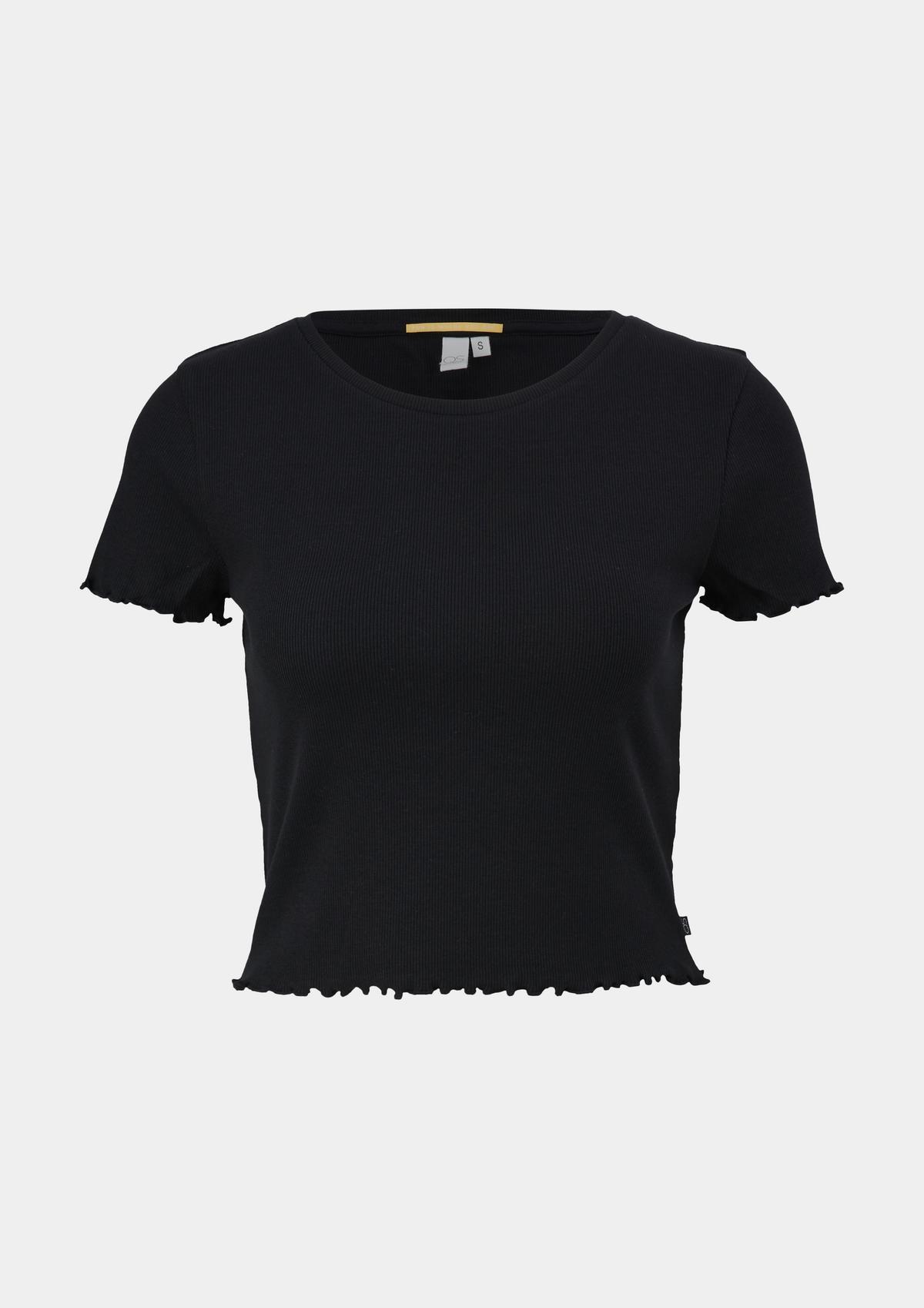 s.Oliver T-shirt with a ribbed structure