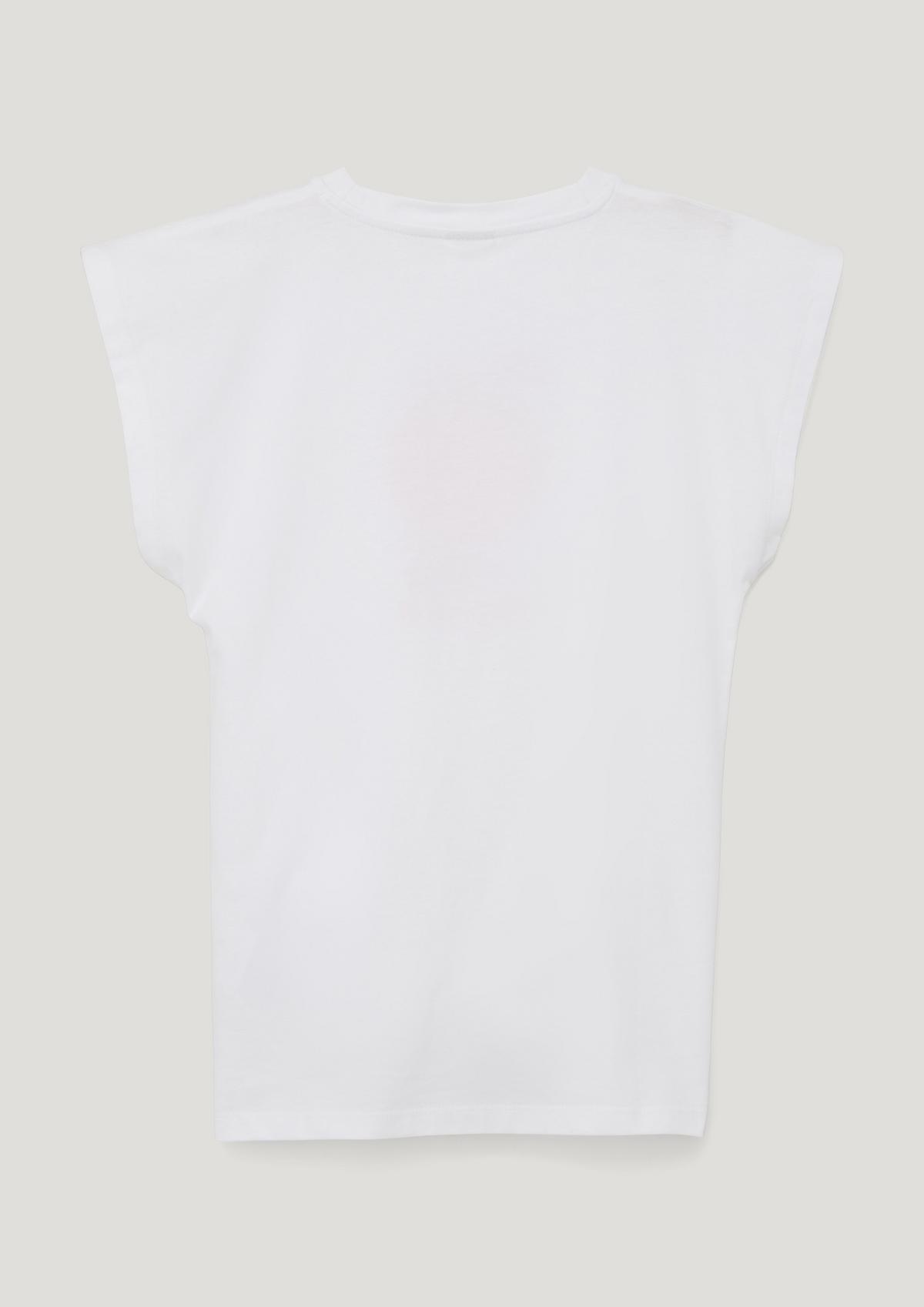s.Oliver Bombažna majica z detajlom iz vozla
